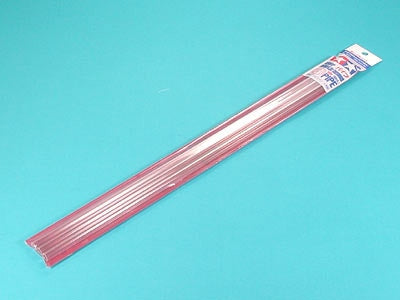 8 mm Pipe Clear Plastic Beams 40 cm 3 pcs. [聚苯乙烯樹脂塑膠透明空心圓形棒/管 - 3 件裝] No. 70137