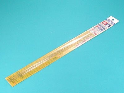 2 mm Round Clear Soft Plastic Beams 40 cm 6 pcs. [聚苯乙烯樹脂軟質塑膠透明丸/圓形棒 - 6 件裝] No. 70158