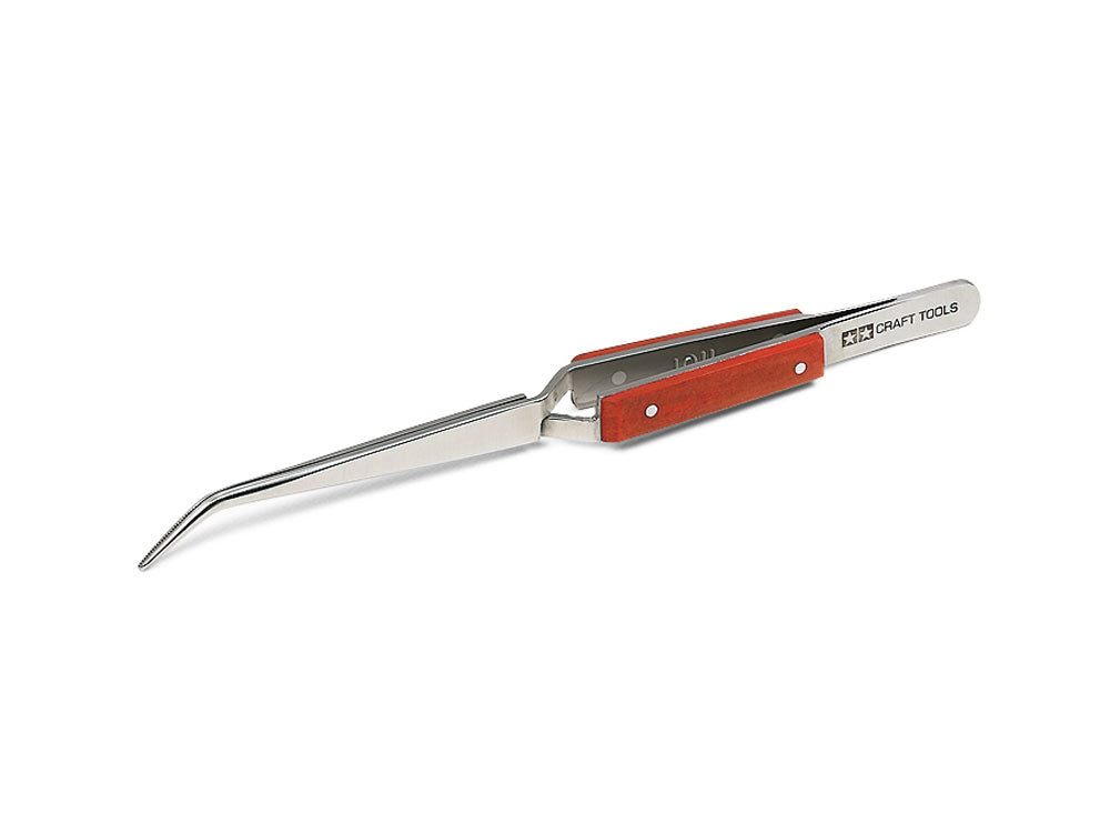 HG Reverse Action Angled Tweezers (Stainless Steel SUS410) 高硬/強度不鏽鋼高精密逆向鑷子 (斜角)