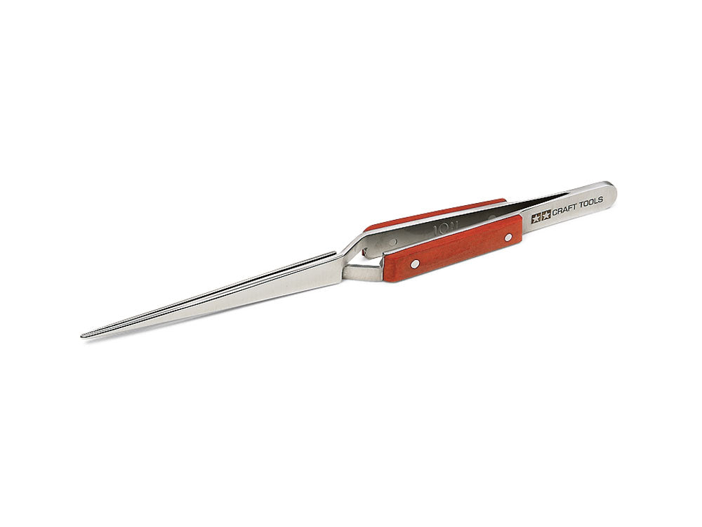 HG Reverse Action Straight Tweezers (Stainless Steel SUS410) 高硬/強度不鏽鋼高精密逆向鑷子 (直角)
