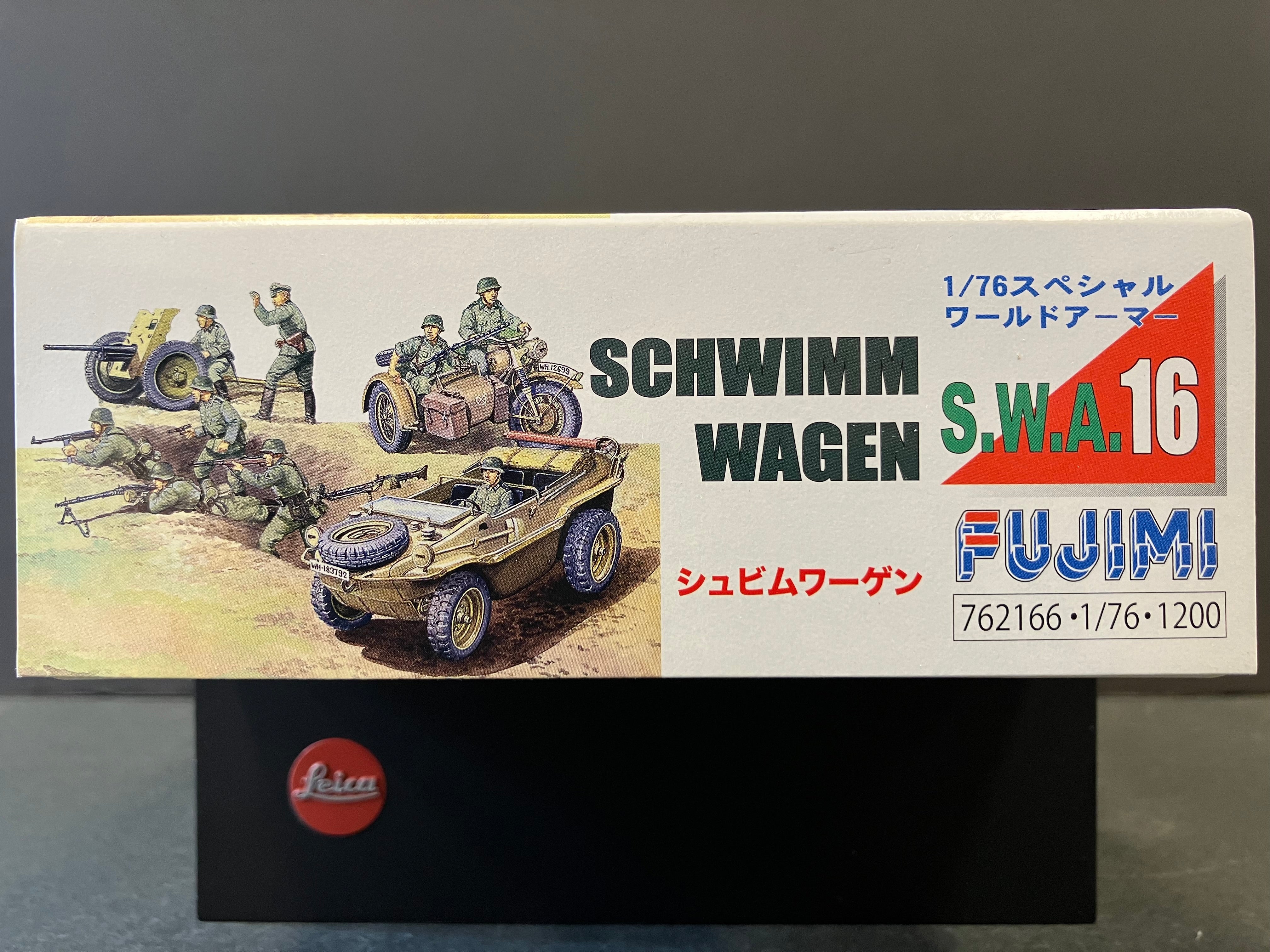 No. SWA-16 Special World Armor Series 1/76 Scale German Pkw.K2s German Schwimmwagen Type 166 [德國軍隊兩棲車 - 水陸兩用車輛]