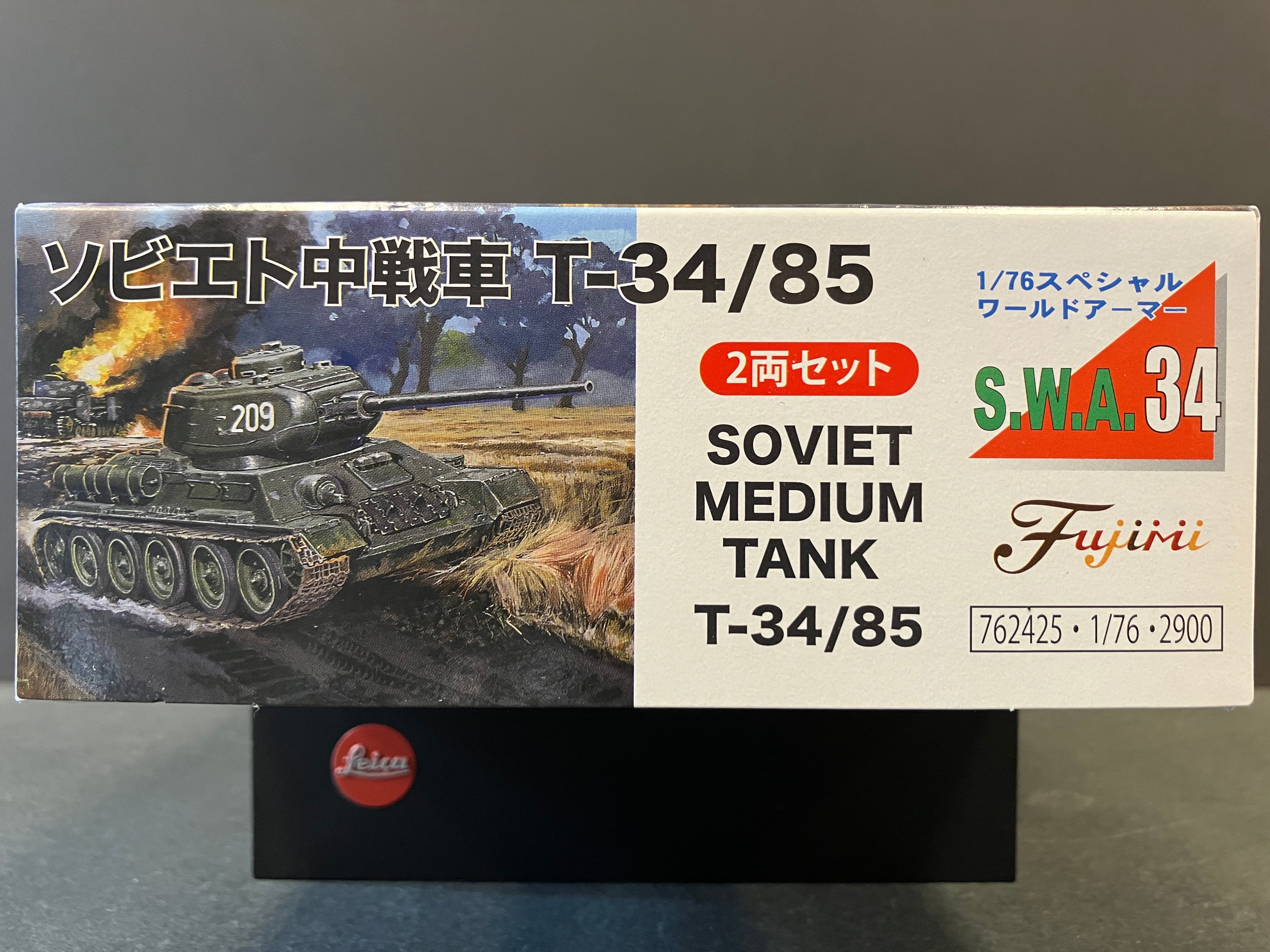 No. SWA-34 Special World Armor Series 1/76 Scale Soviet Medium Tank T-34/85 Средний танк [蘇聯T-34中型戰車]