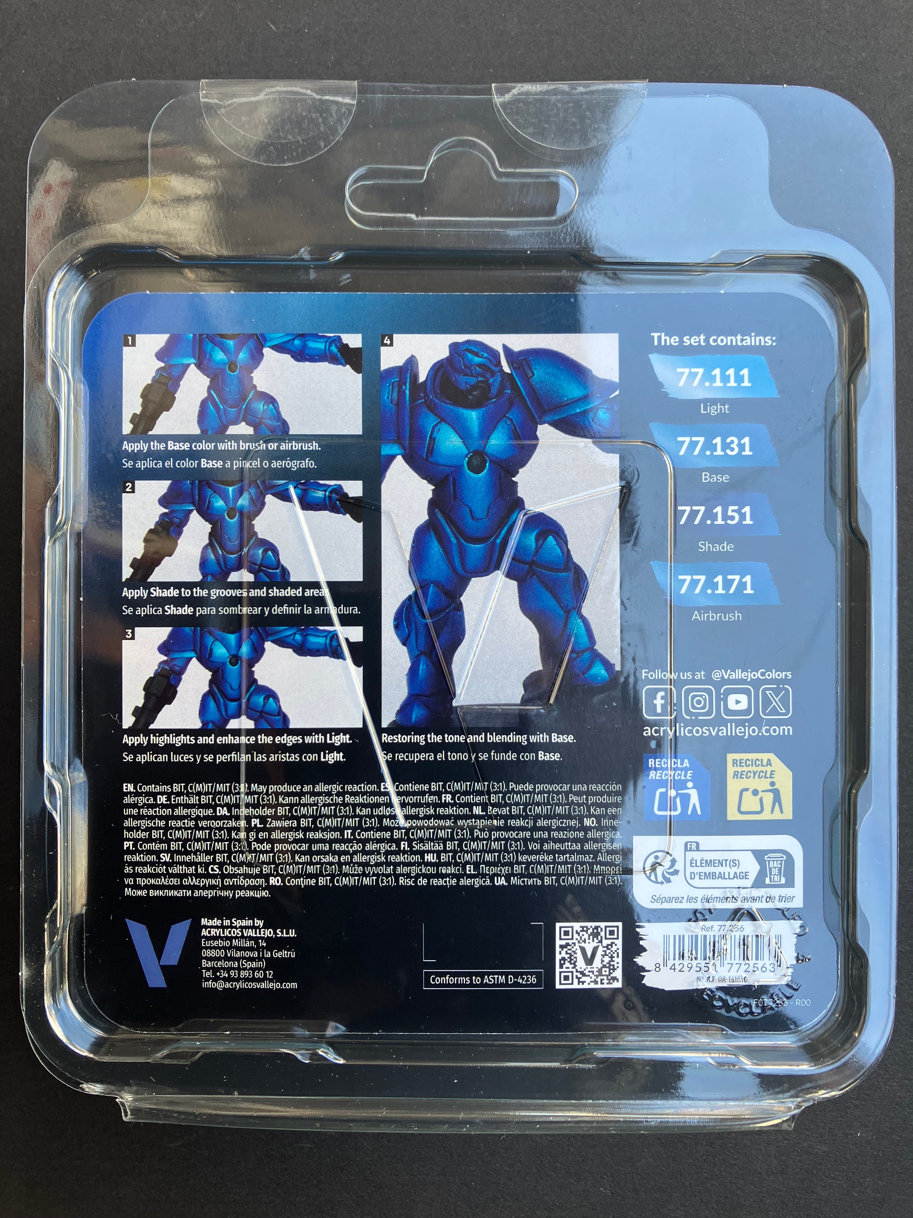 True Metallic Metal - Sapphire Blue Paint Set [藍寶石藍色套裝]