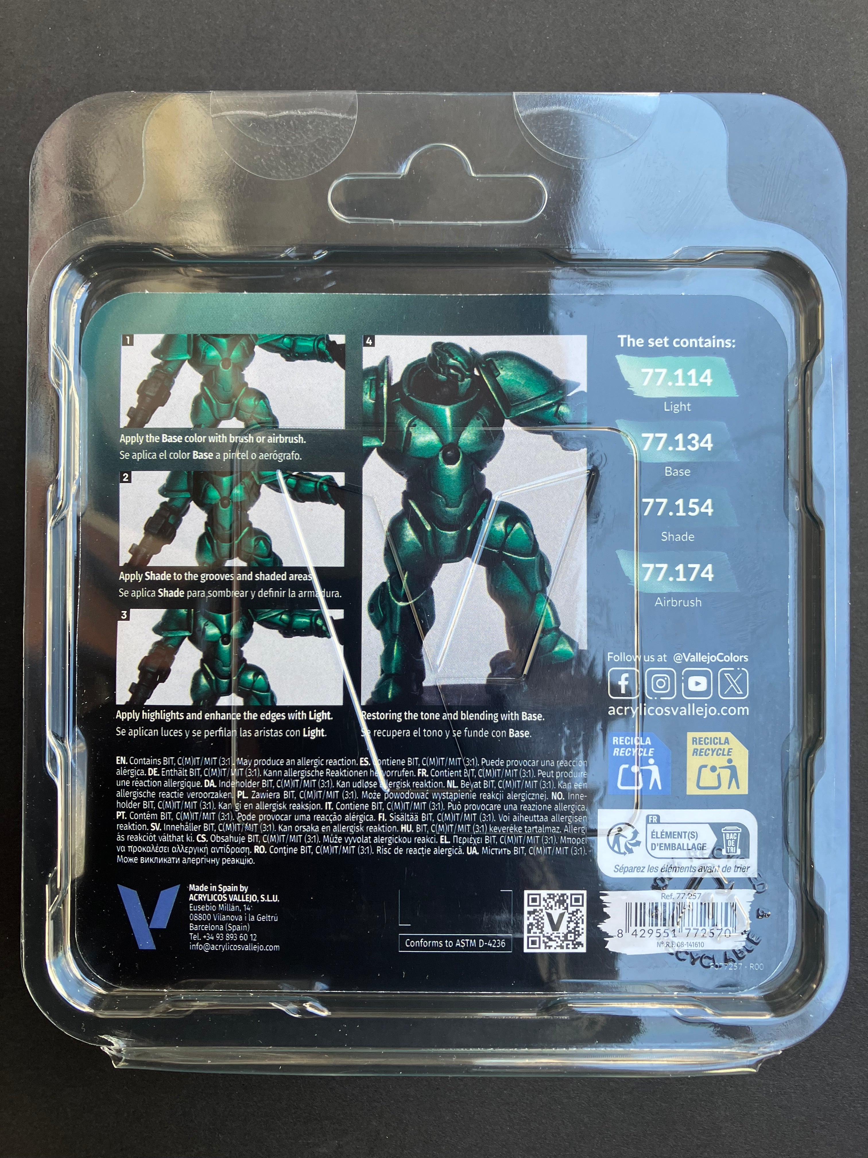 True Metallic Metal - Dusken Green Paint Set [暗墨綠色套裝]