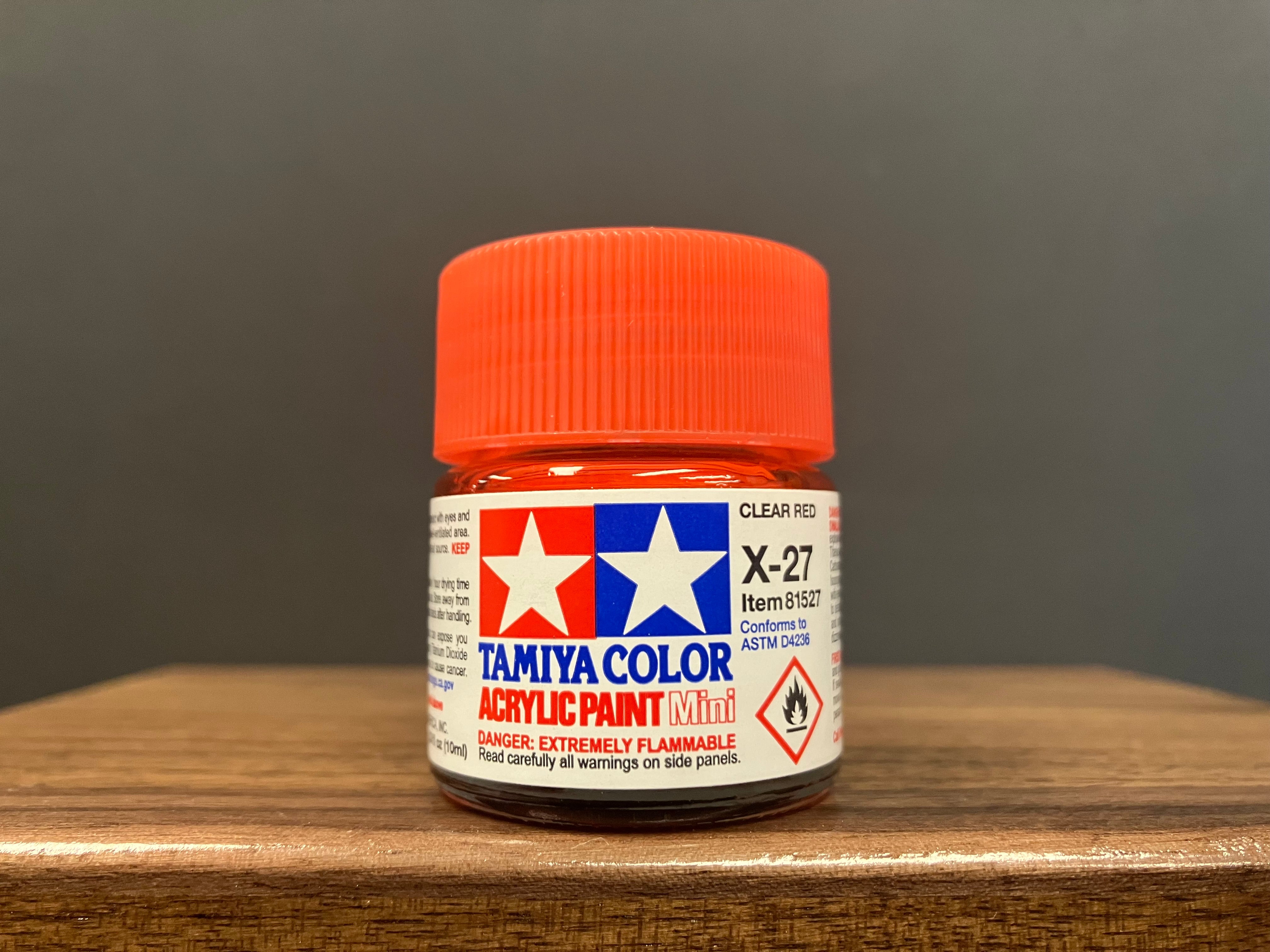 Gloss Translucent Gloss Clear Red X-27