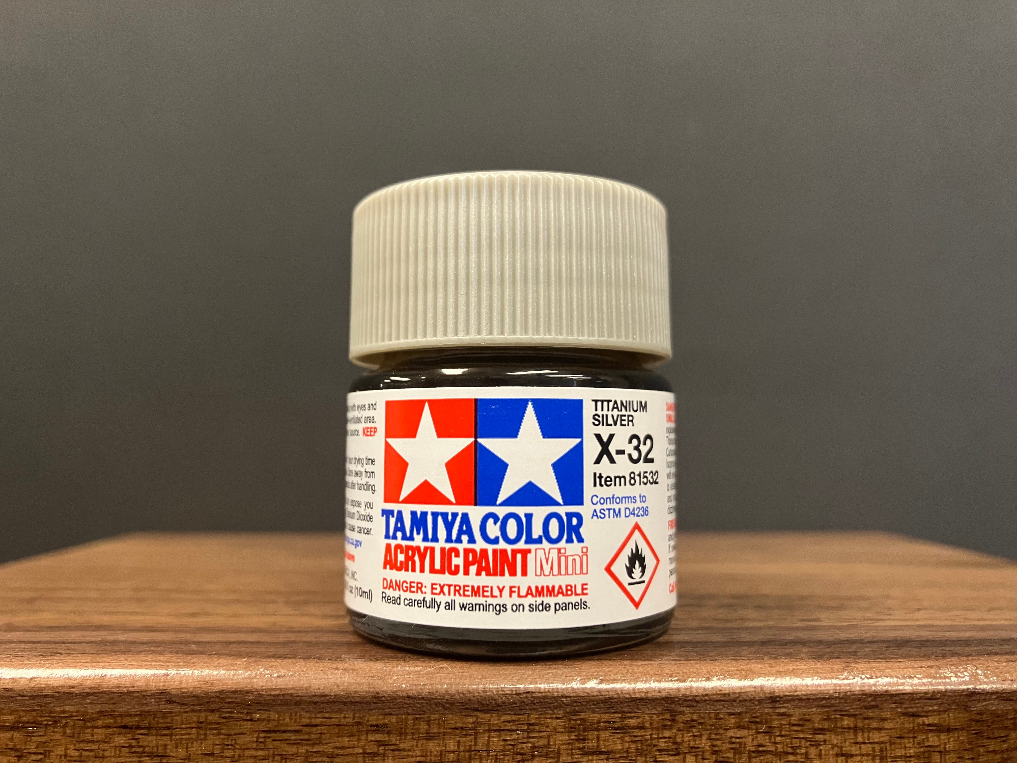 Gloss Metallic Titanium Silver X-32