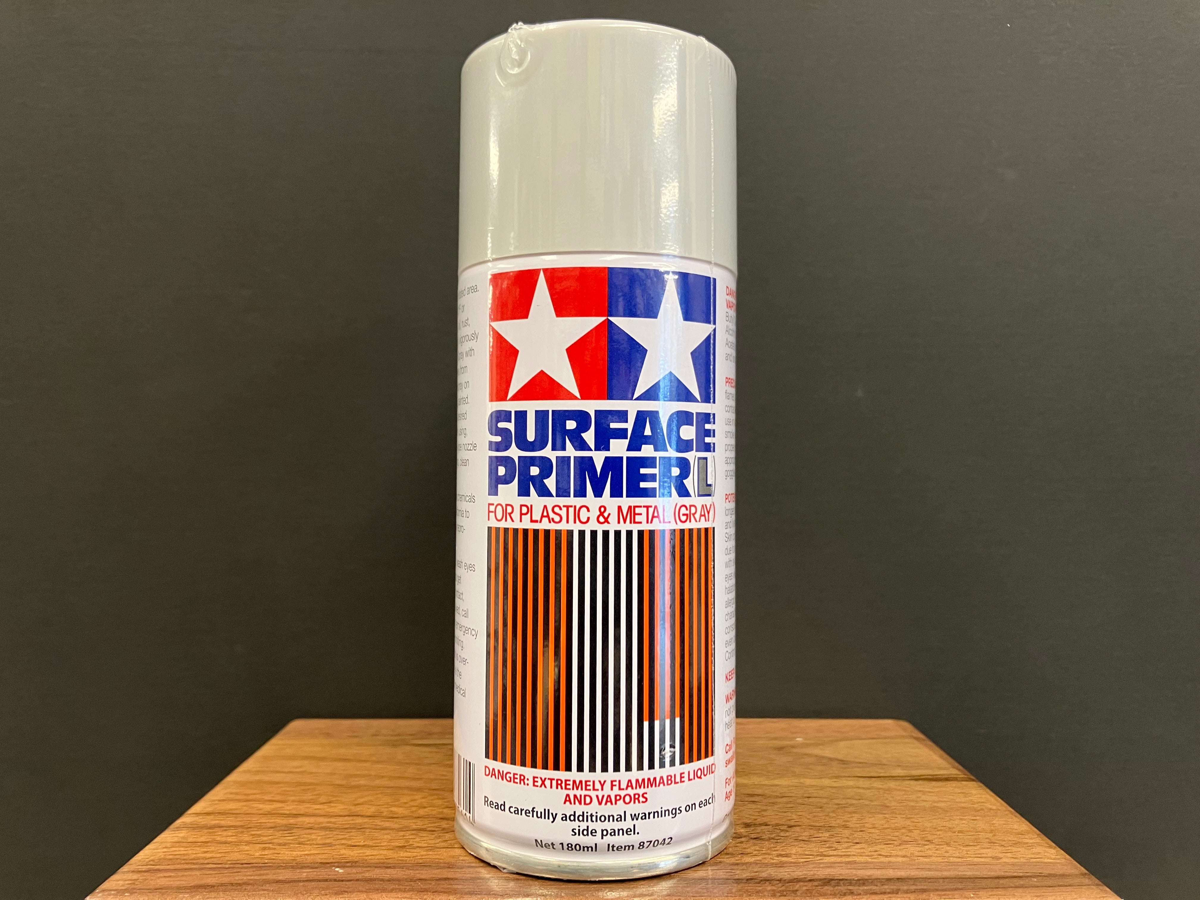 Surface Primer L for Plastic & Metal (Gray) 180 ml