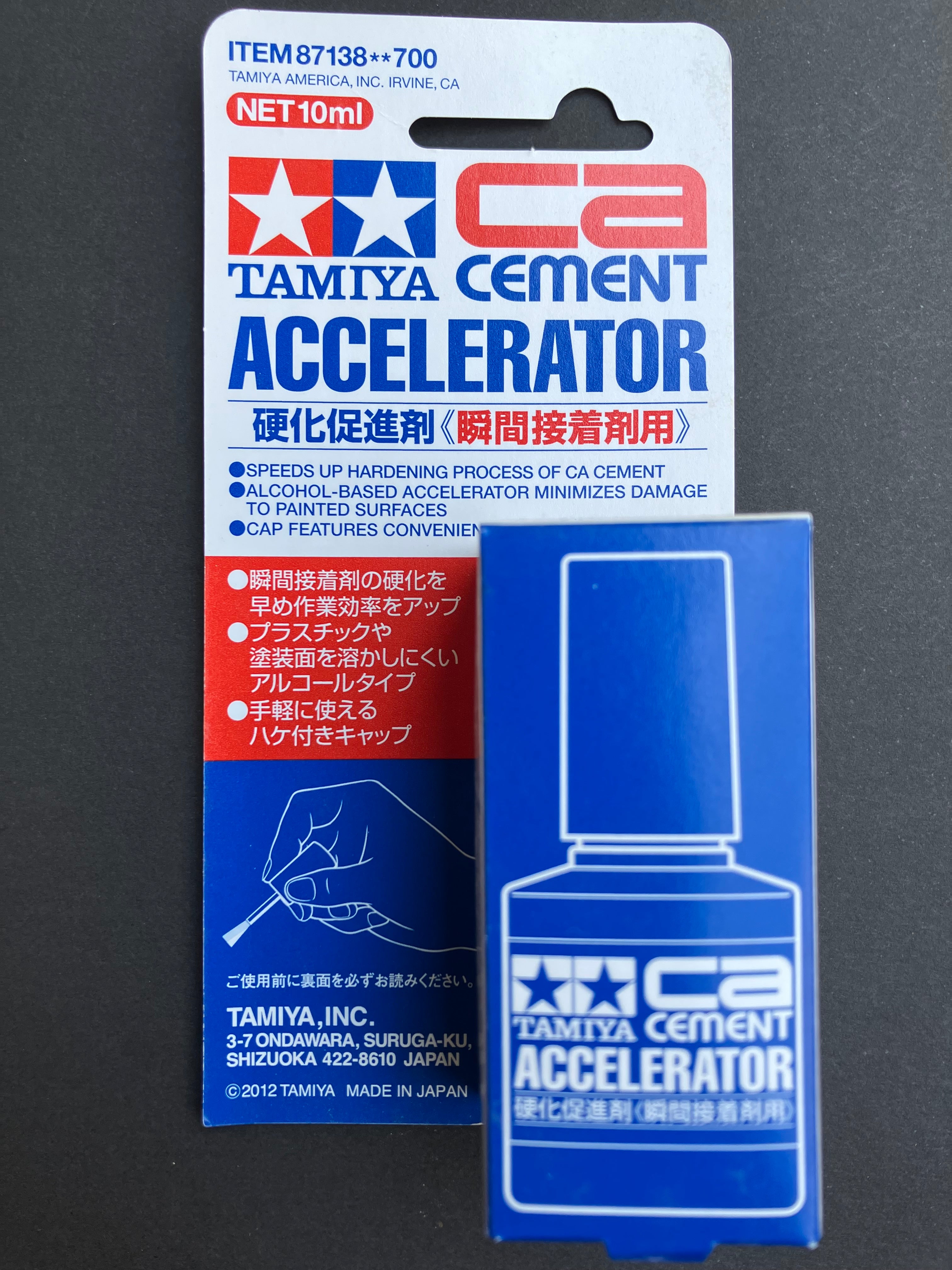 CA Cement Accelerator [硬化促進劑 - 瞬間接著劑用] 10 ml
