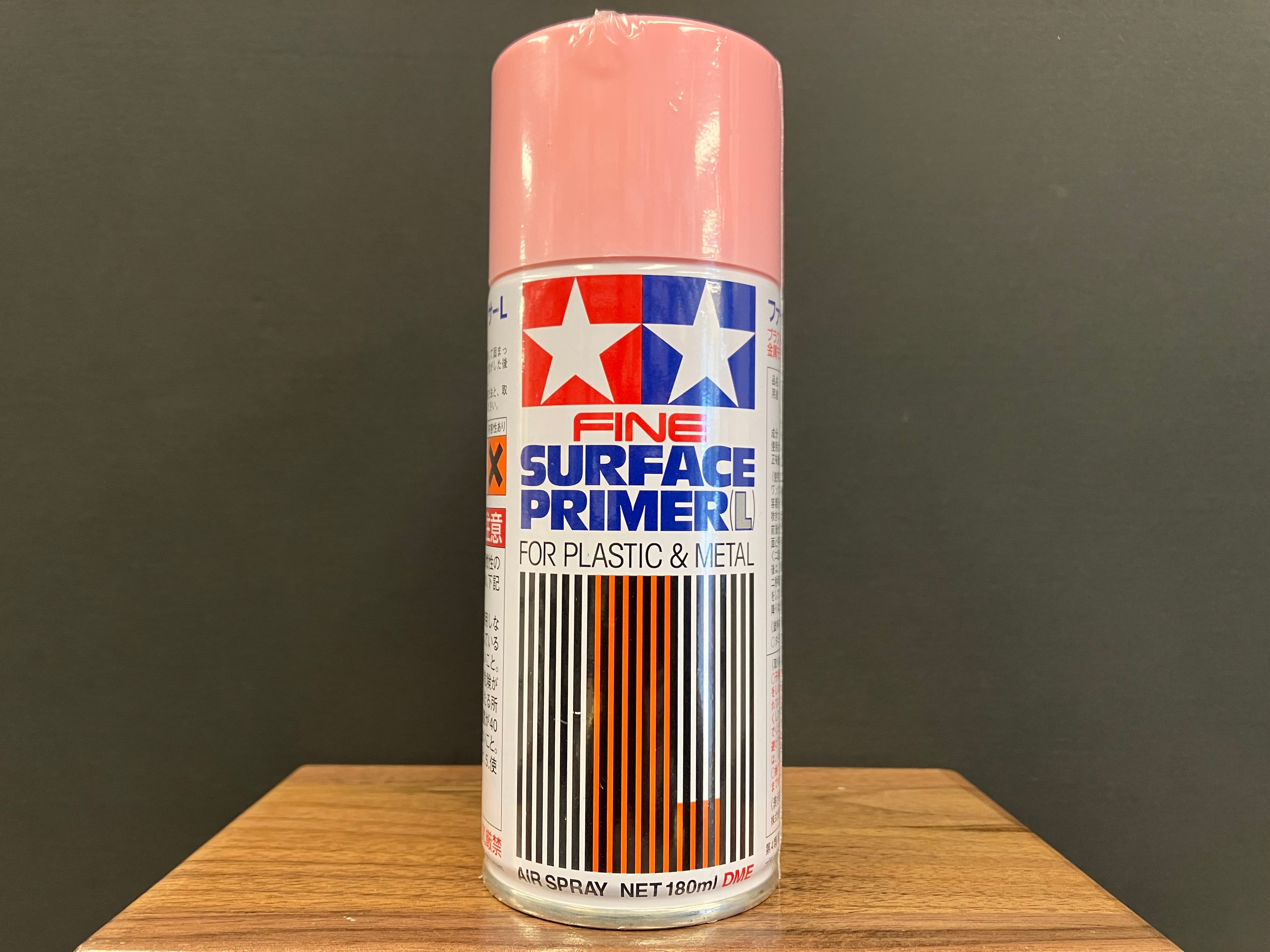 Fine Surface Primer L for Plastic & Metal (Pink) 180 ml
