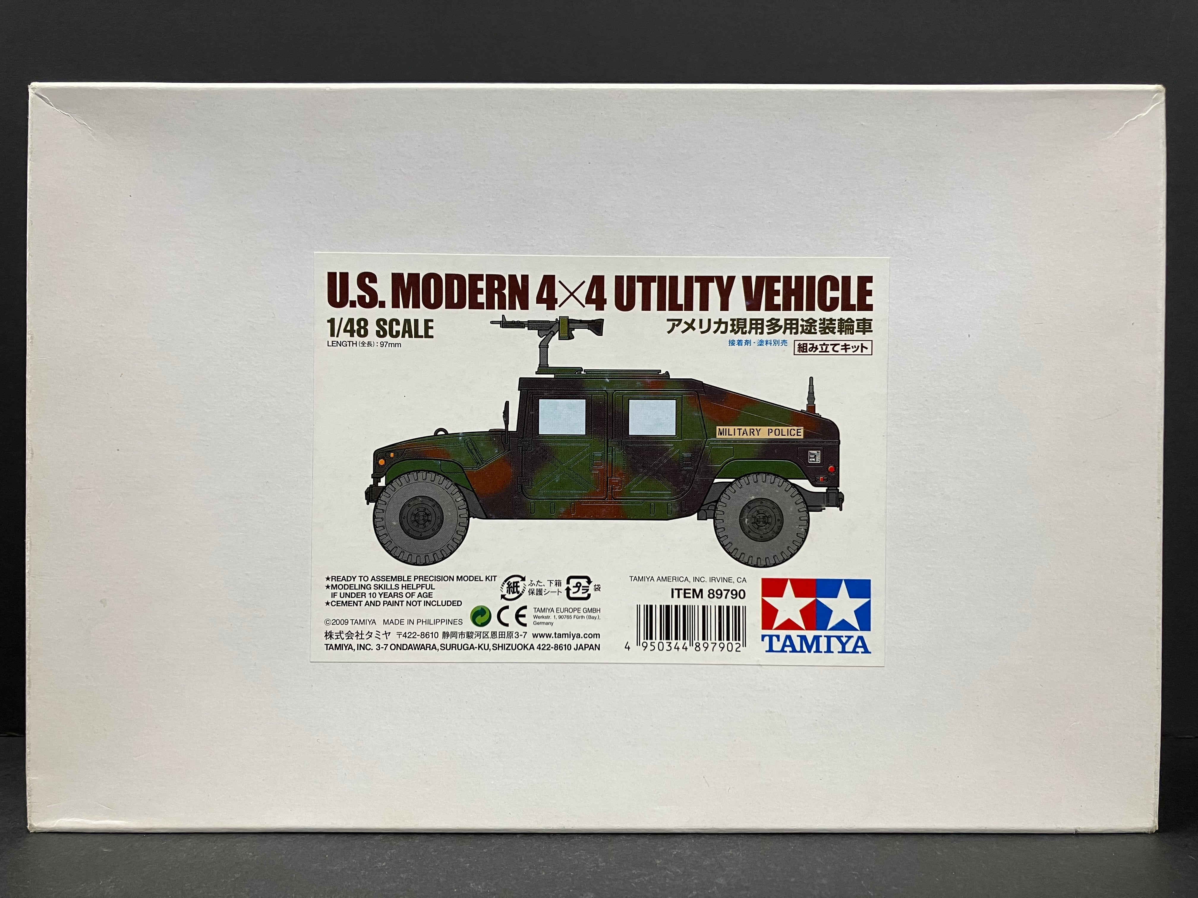 1/48 Scale Military Miniature Series: No. 89790 U.S. Modern 4 x 4 Utility Vehicle (Limited Edition)
