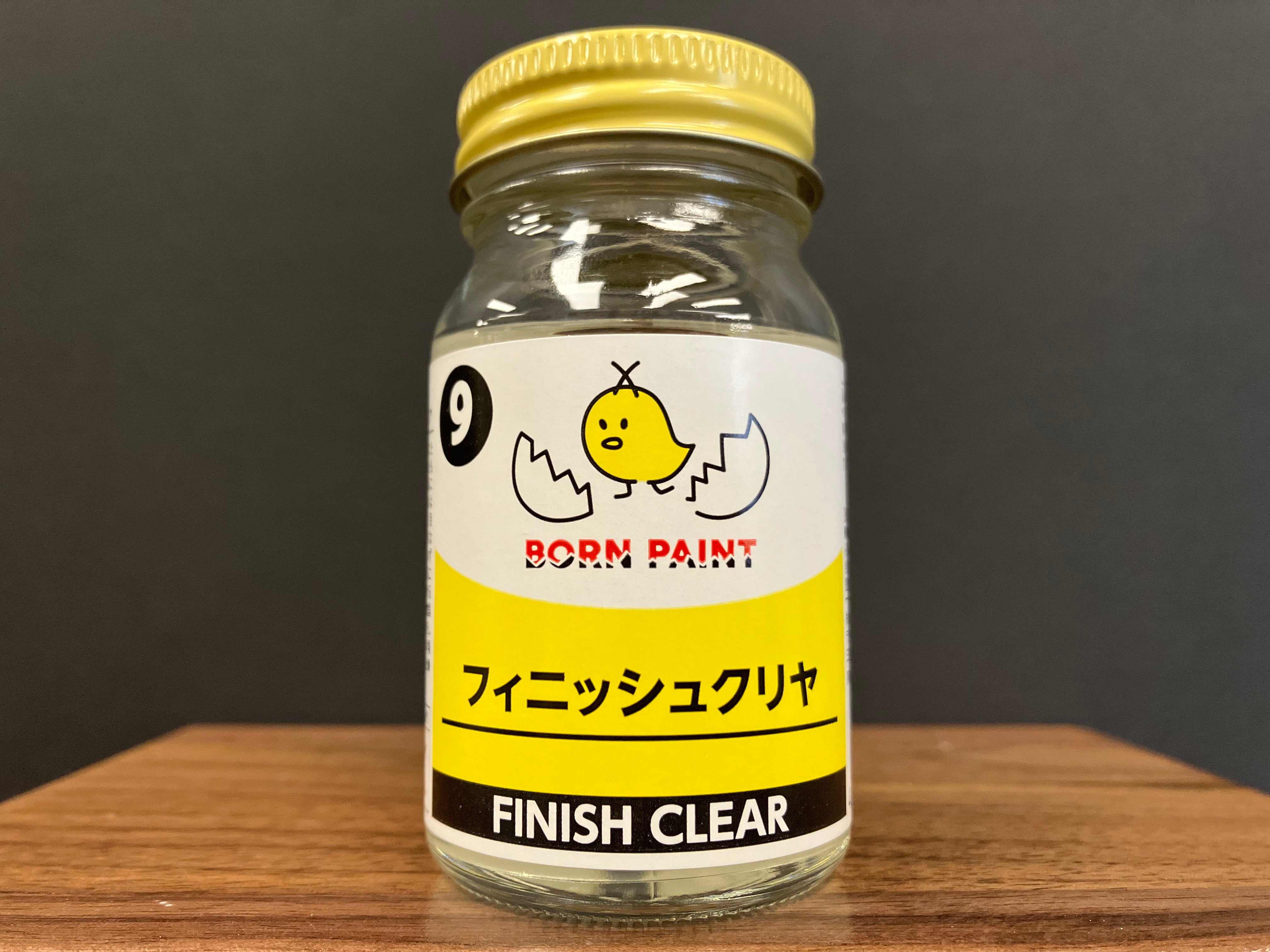 No. 9 Finish Clear Varnish [低侵蝕 - 亮光澤透明保護漆] (フィニッシュクリヤ) 50 ml