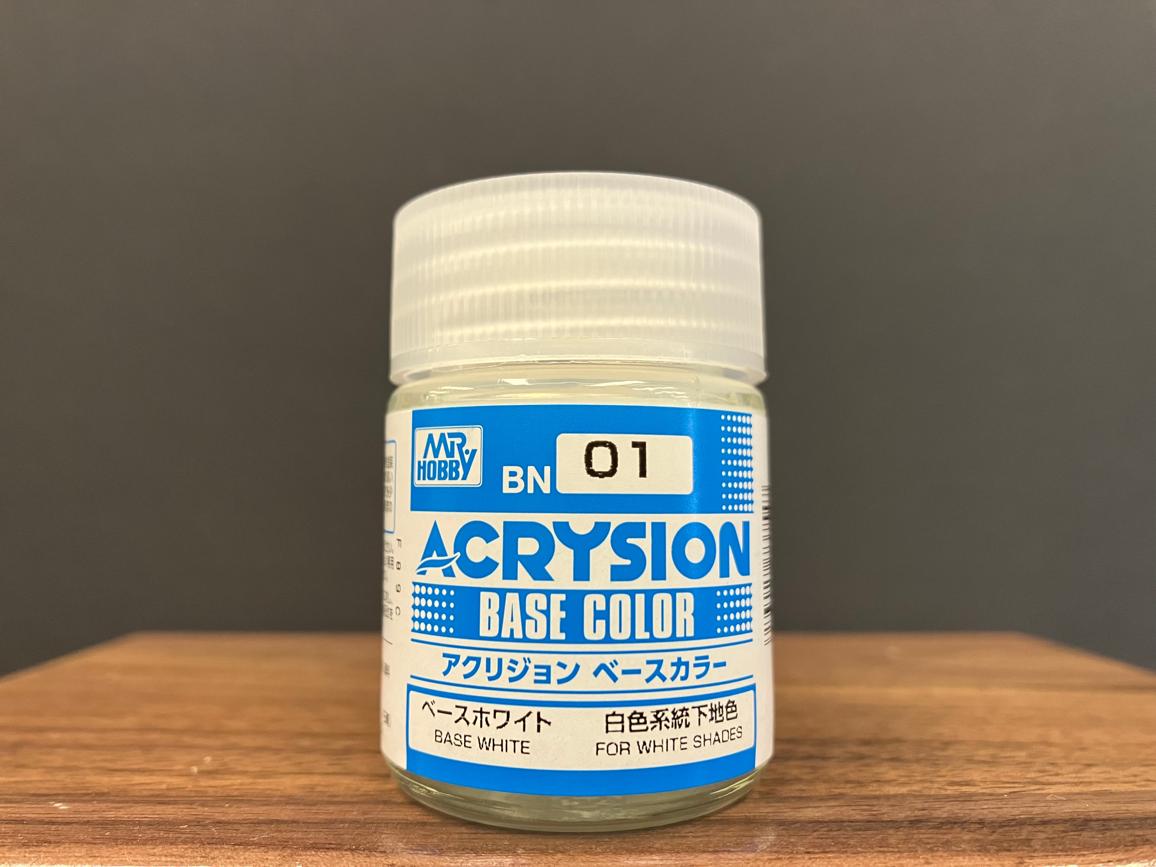 Acrysion Base Color BN01 - BN06 18 ml 新環保水性漆 ~ 專用底色
