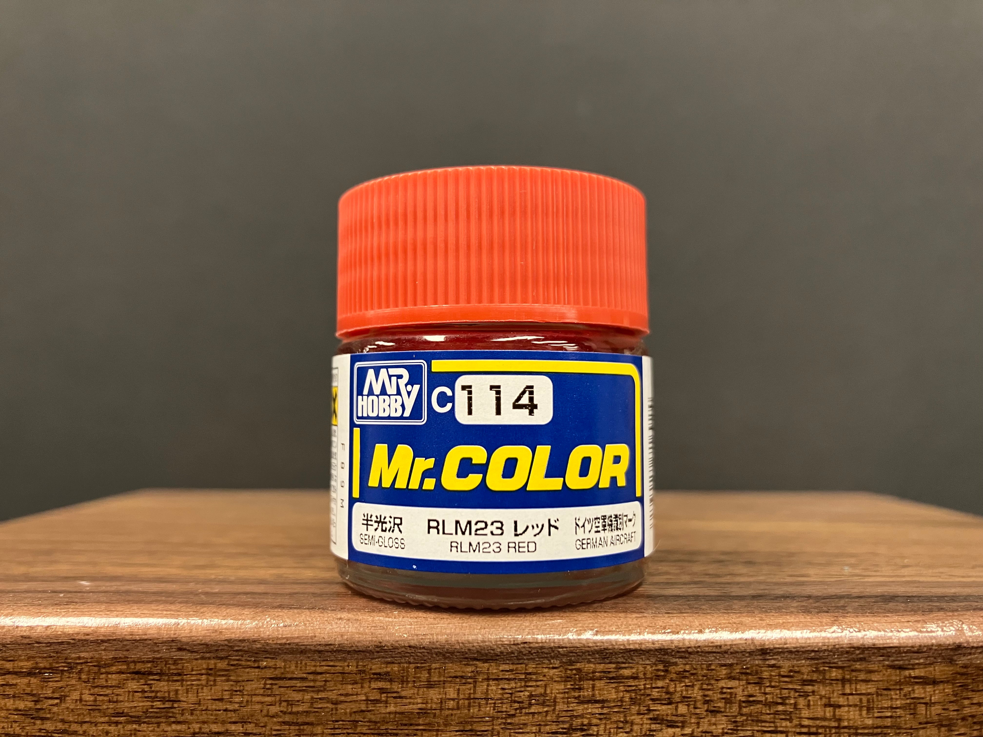 Semi-Gloss RLM23 Red C114 半光澤: 紅色 德國空軍機識別標誌