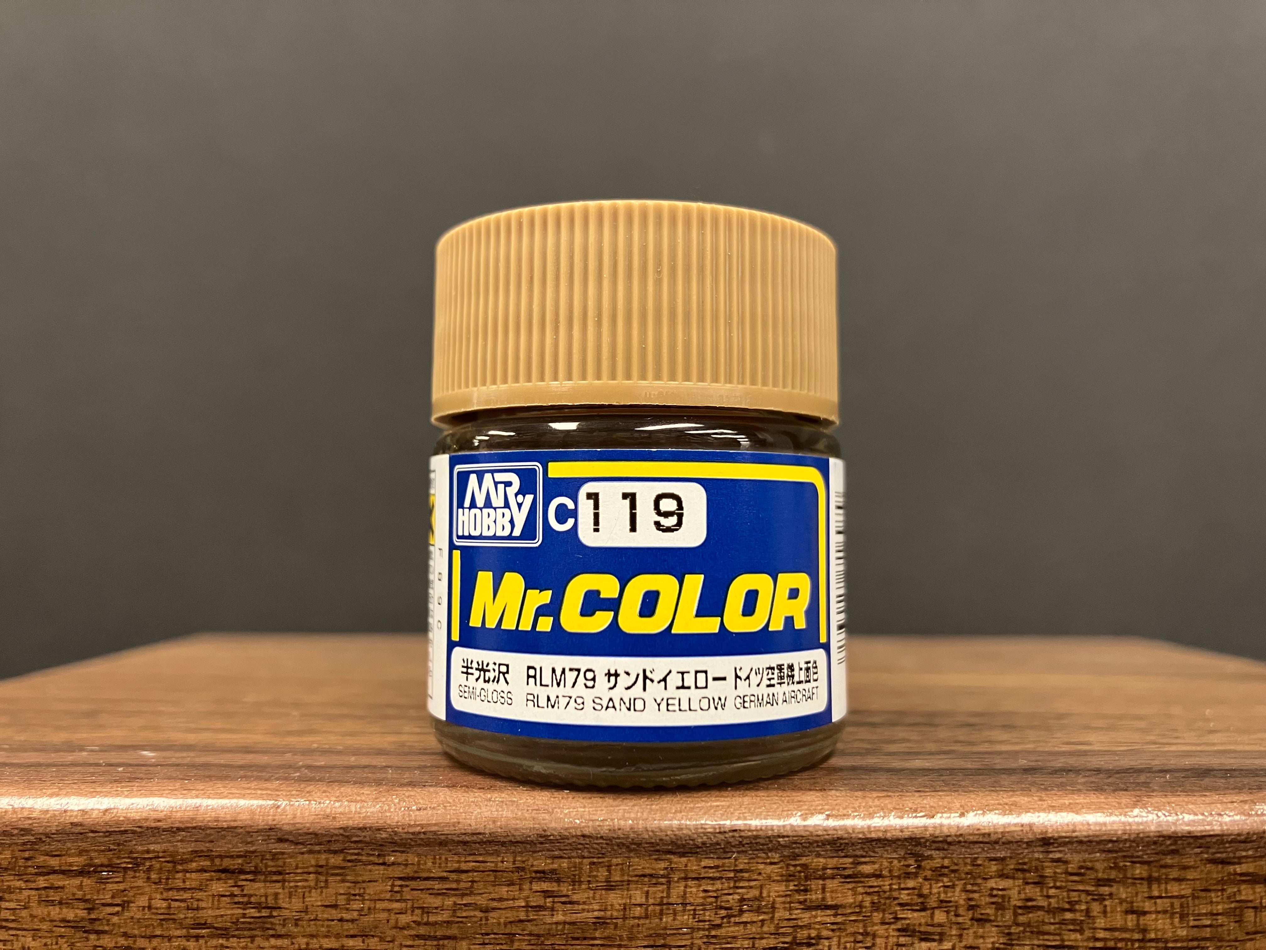 Semi-Gloss RLM79 Sand Yellow C119 半光澤: 沙黃色 德國空軍機上面色