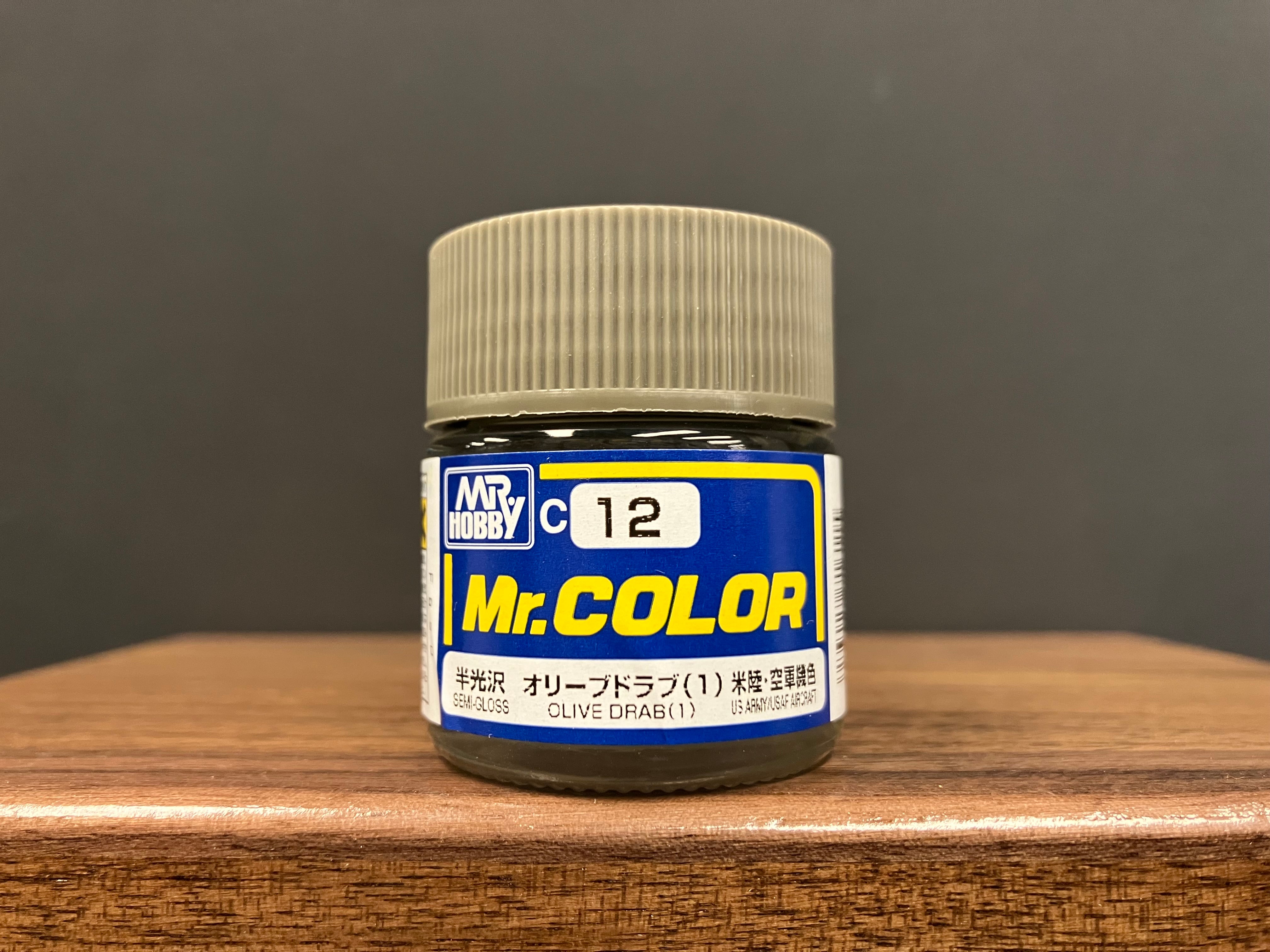 Semi-Gloss Olive Drab (1) C12 半光澤: 橄欖褐色 (壹) 美國陸·空軍機色