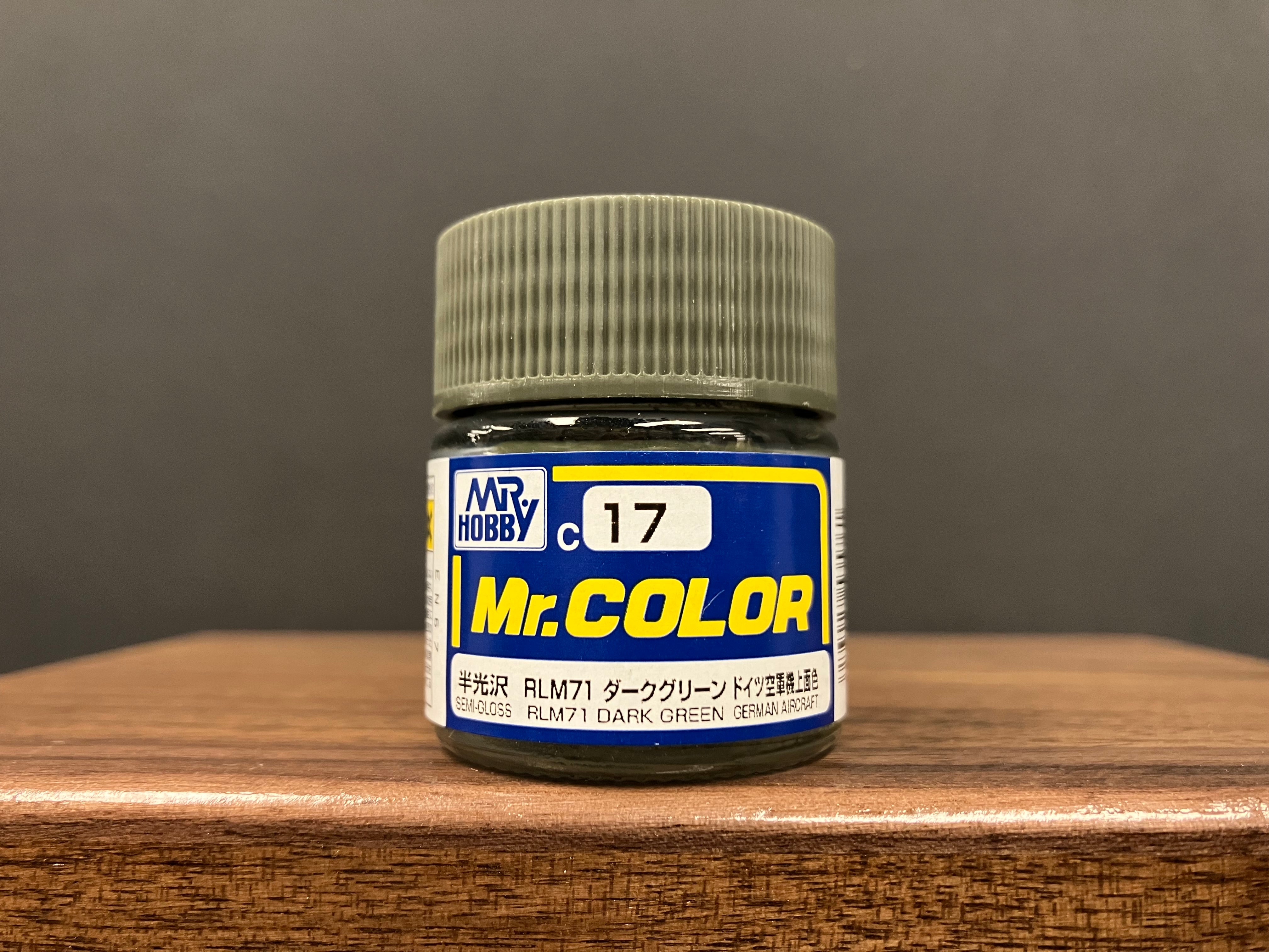 Semi-Gloss RLM71 Dark Green C17 半光澤: 深綠色 德國空軍機上面色