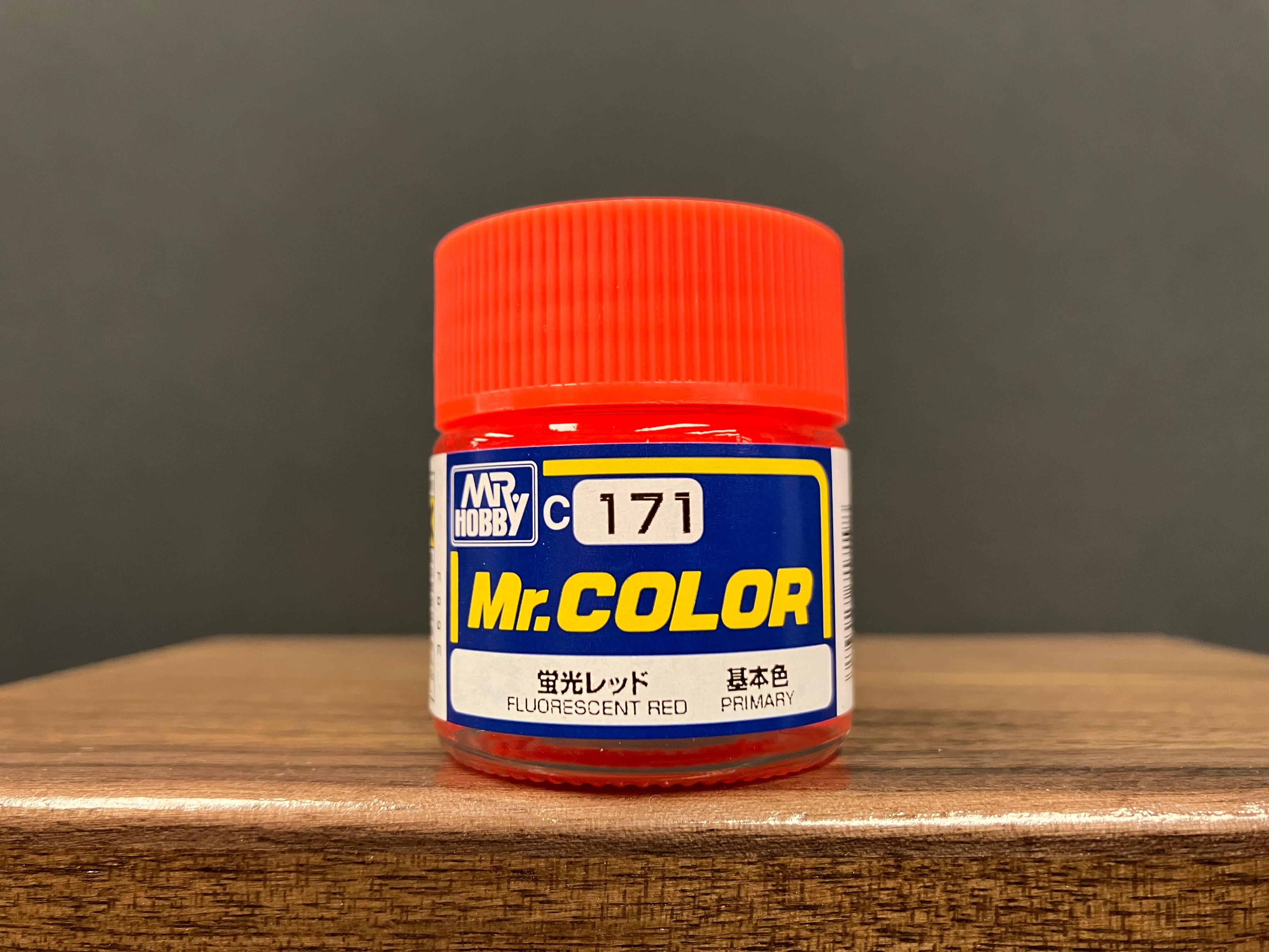 Semi-Gloss Fluorescent Red C171 半光澤: 螢光紅 基本色