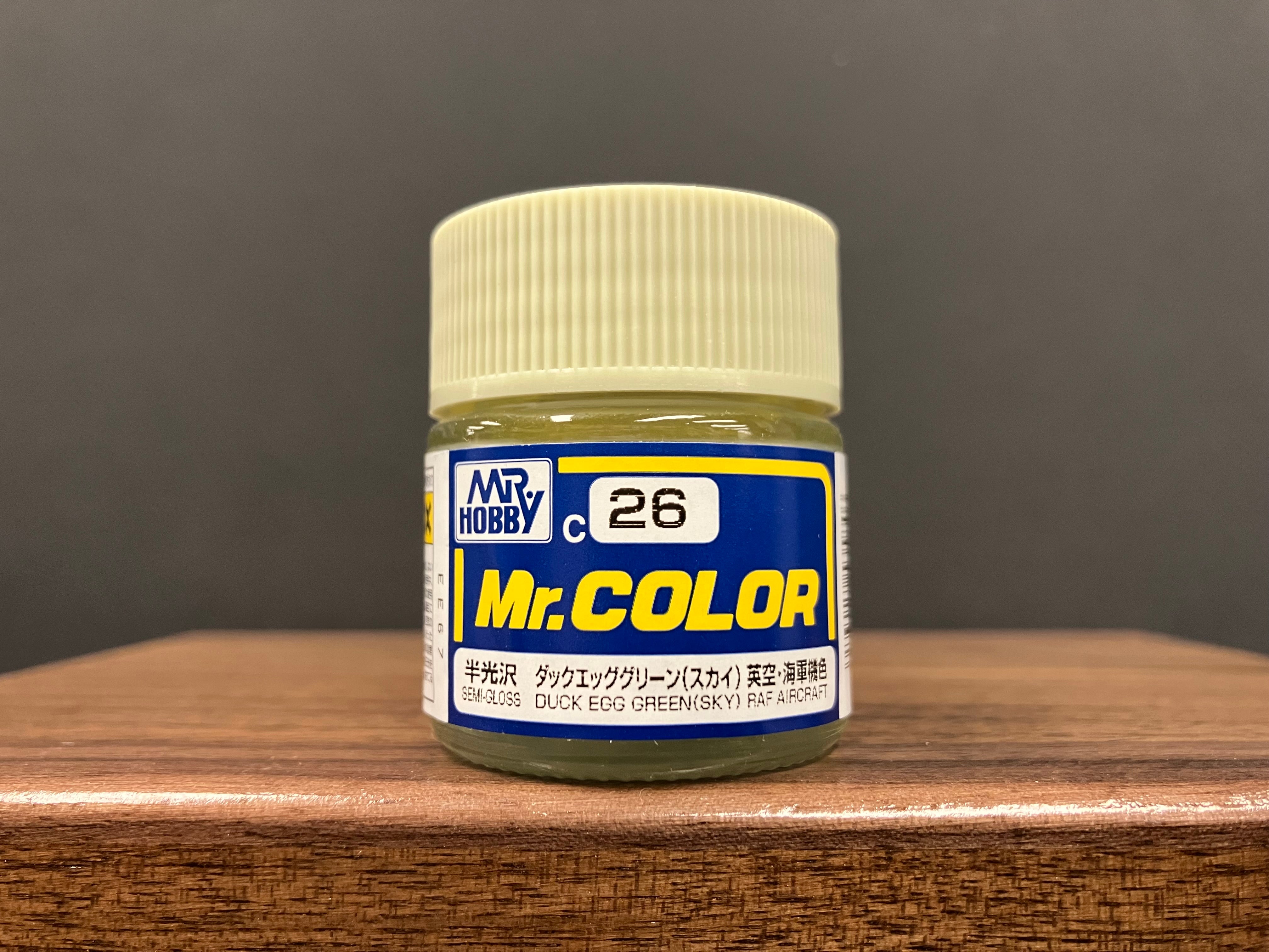 Semi-Gloss Duck Egg Green C26 半光澤: 鴨蛋綠色 (天空) 英國皇家空軍·海軍機色