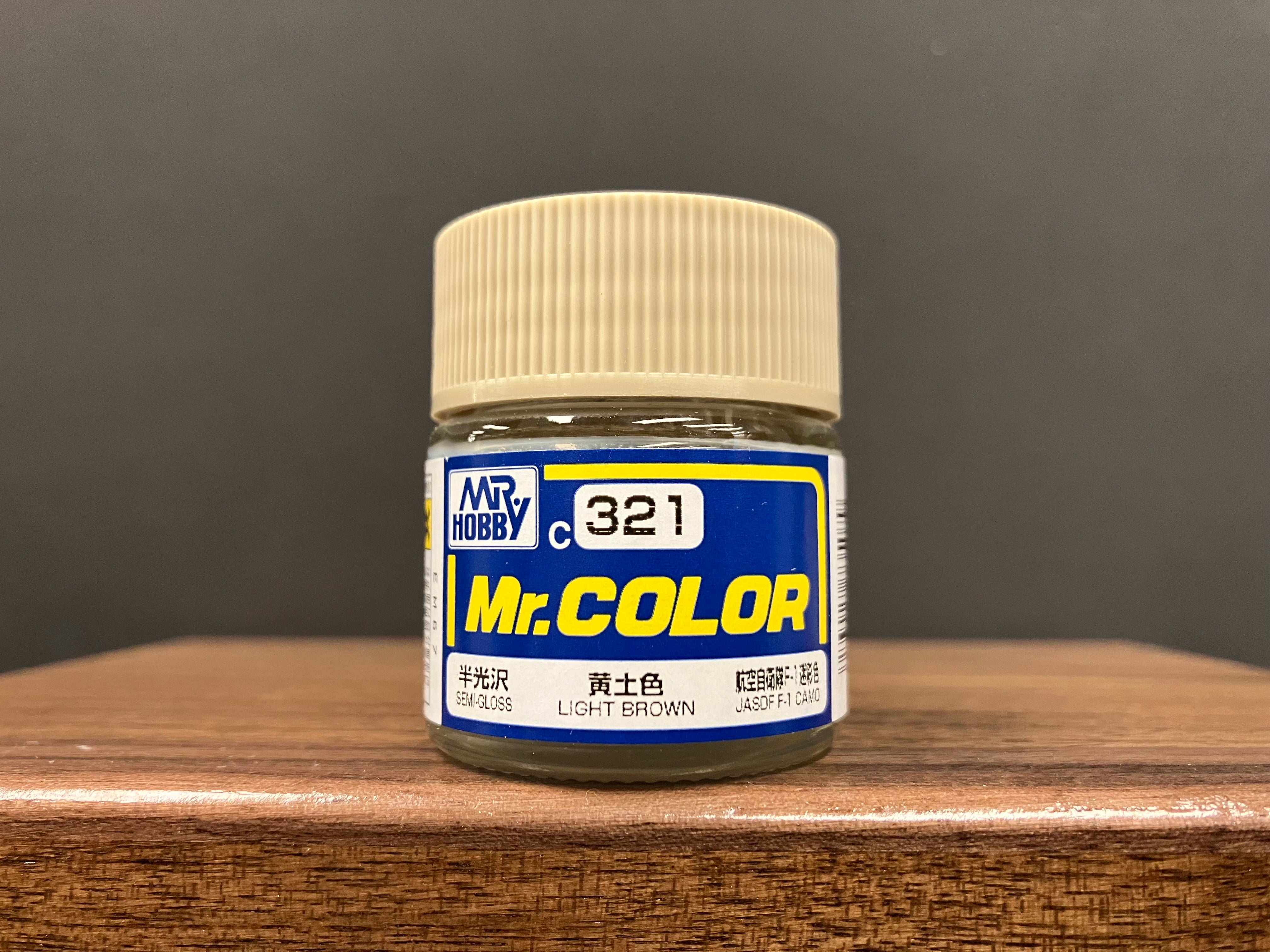 Semi-Gloss Light Brown C321 半光澤: 淺棕色 (黃土色) 航空自衛隊F-1迷彩色