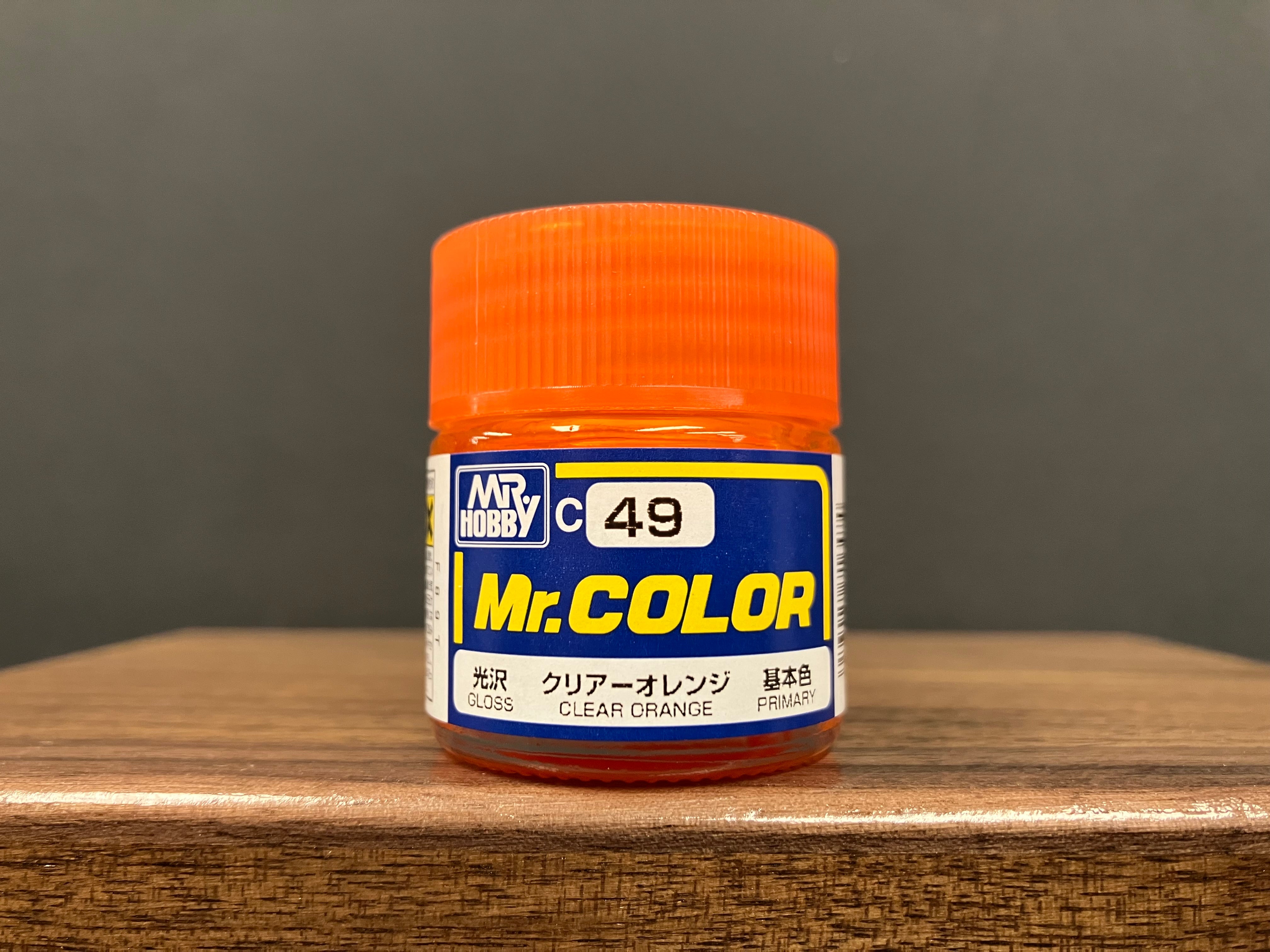 Gloss Translucent Clear Orange C49 光澤: 透明橙色 基本色