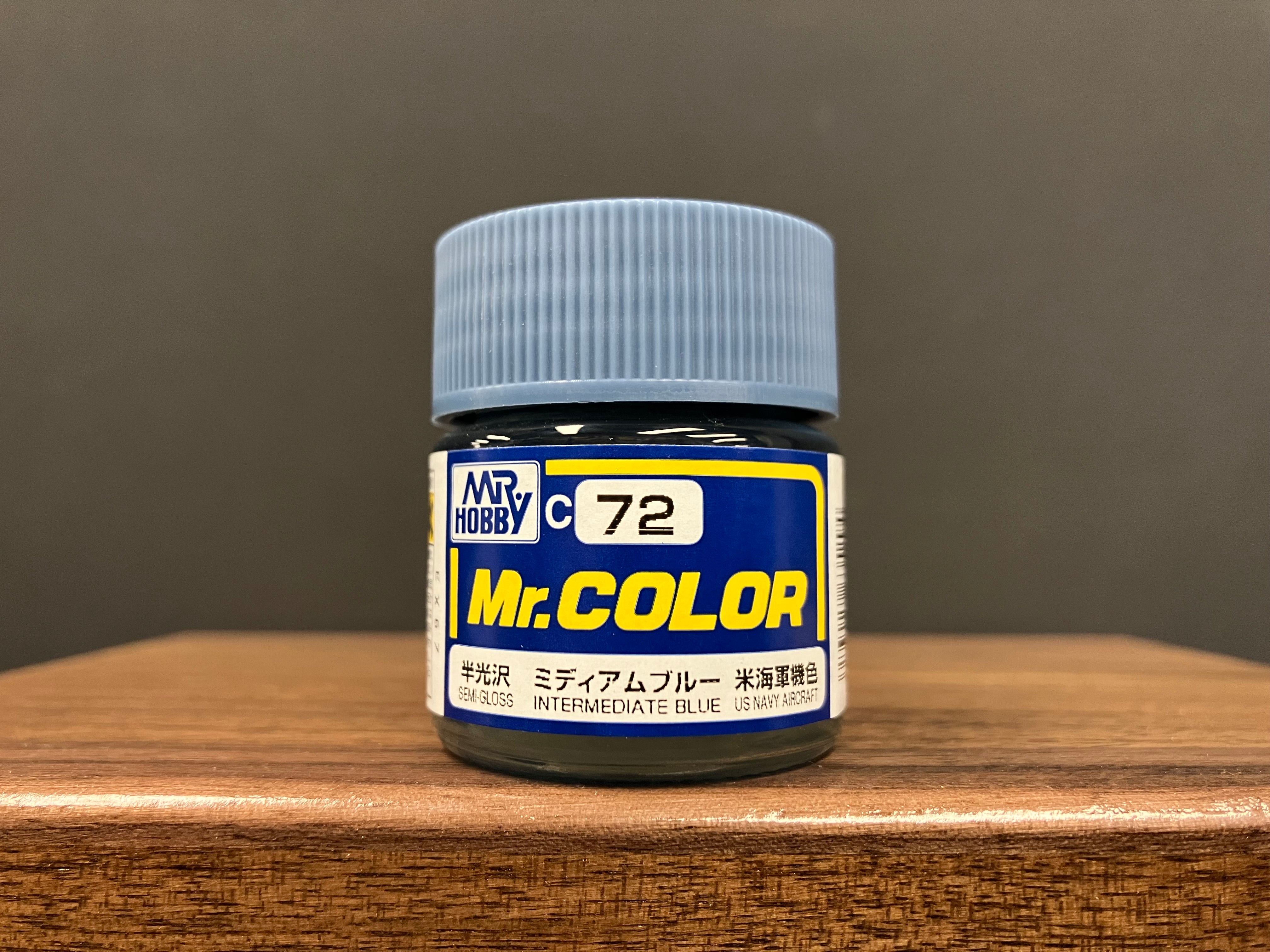 Semi-Gloss Intermediate Blue C72 半光澤: 中級藍色 美國海軍機色