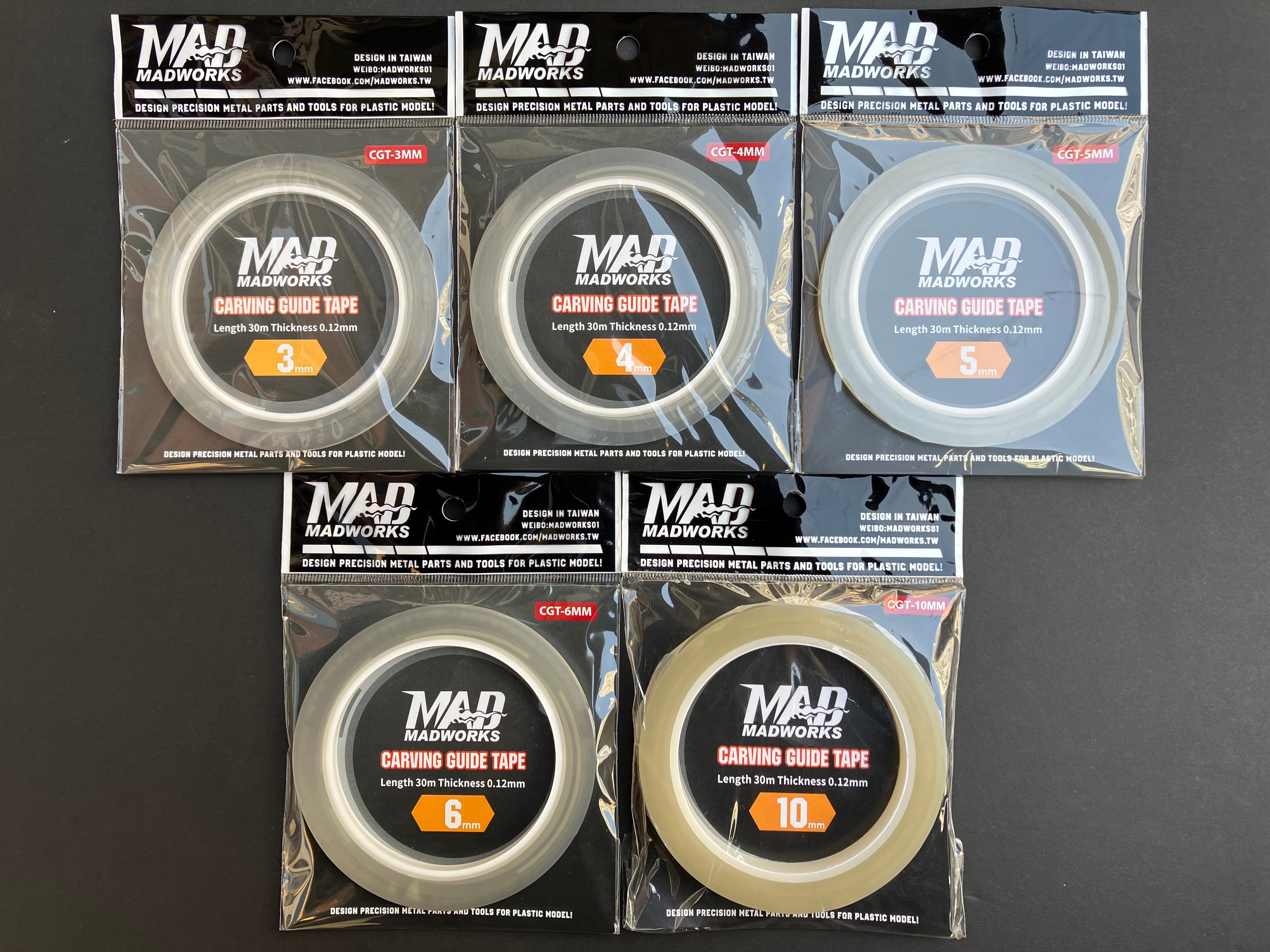 Carving Guide Tapes [透明刻線膠帶] CGT 3 mm - 10 mm