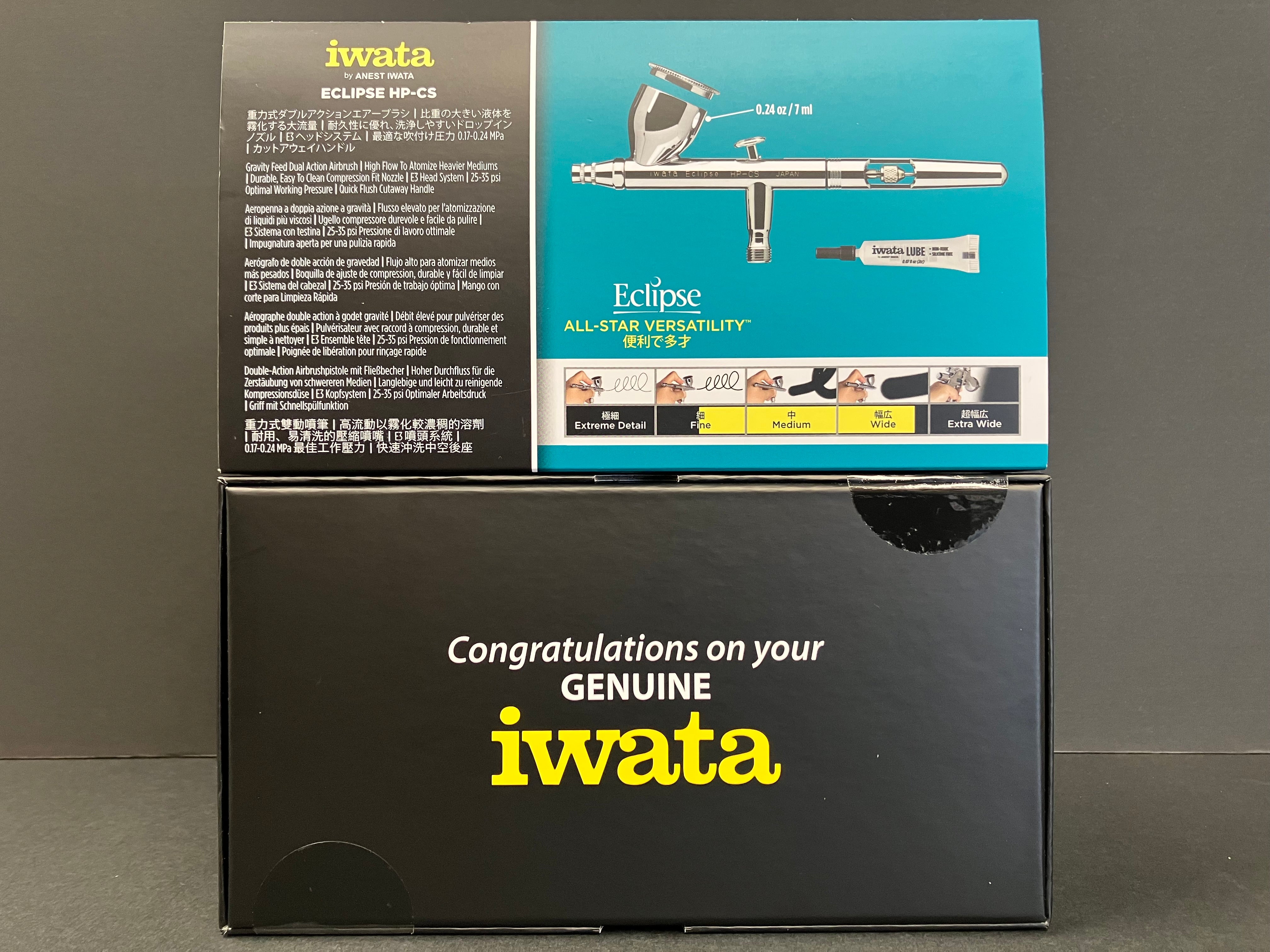 Eclipse HP-CS Gravity Feed 0.35 mm Dual Action Airbrush ECL 4500