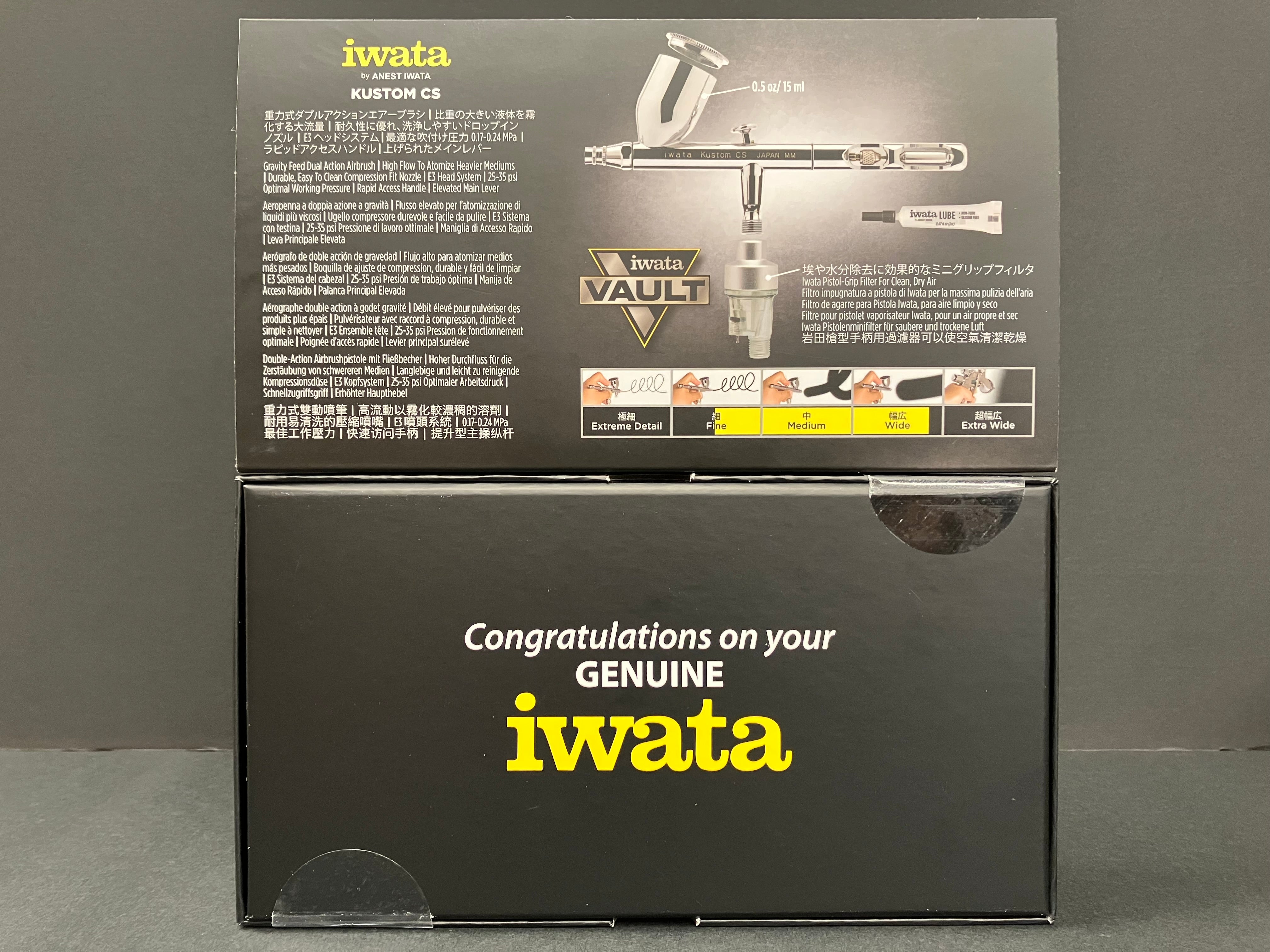 Vault Kustom CS Gravity Feed 0.35 mm Dual Action Airbrush HP-KCS ECL 4700 [限定商品]
