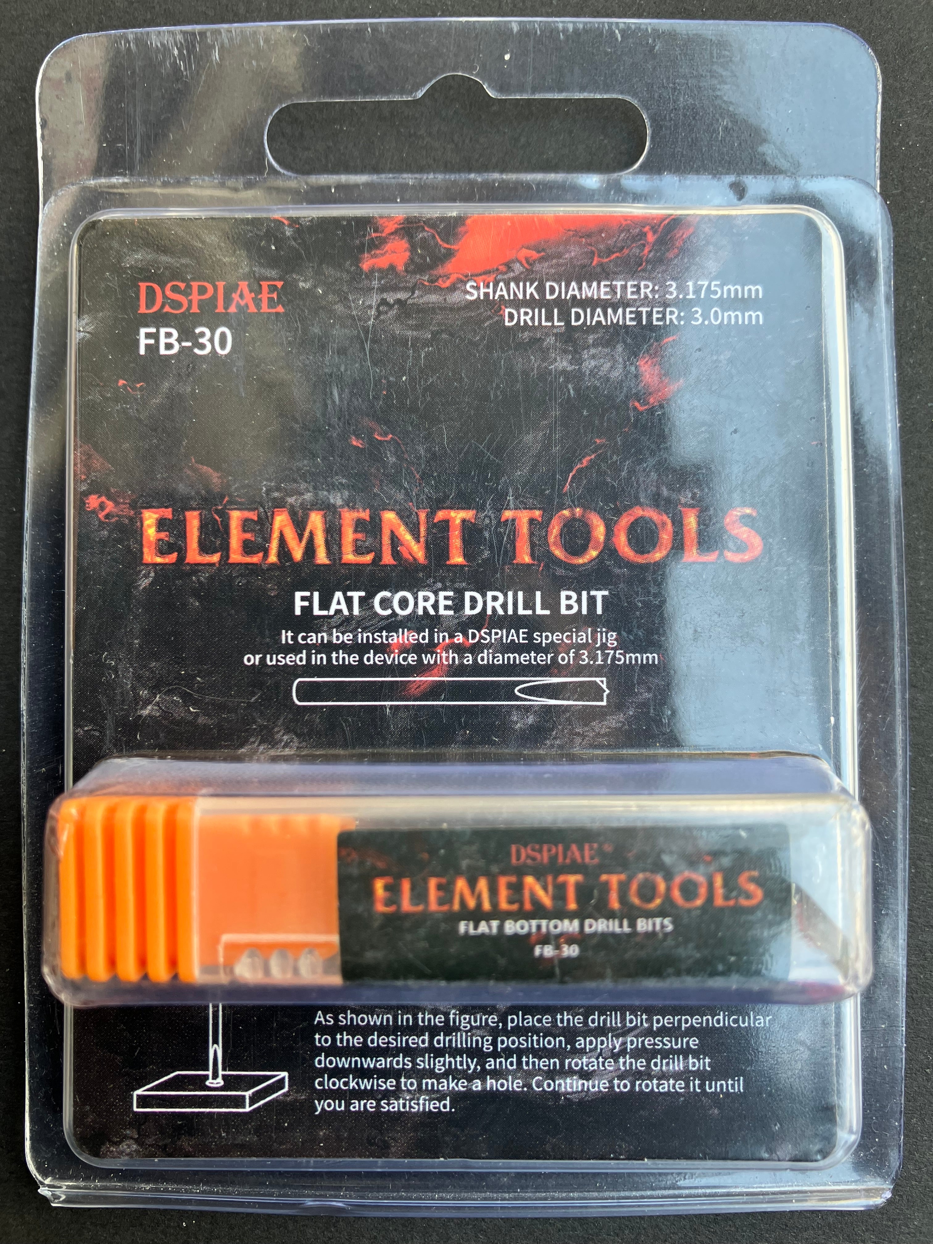 Tungsten Steel Flat Core Drill Bit 精密鎢鋼平心鑽頭 FB