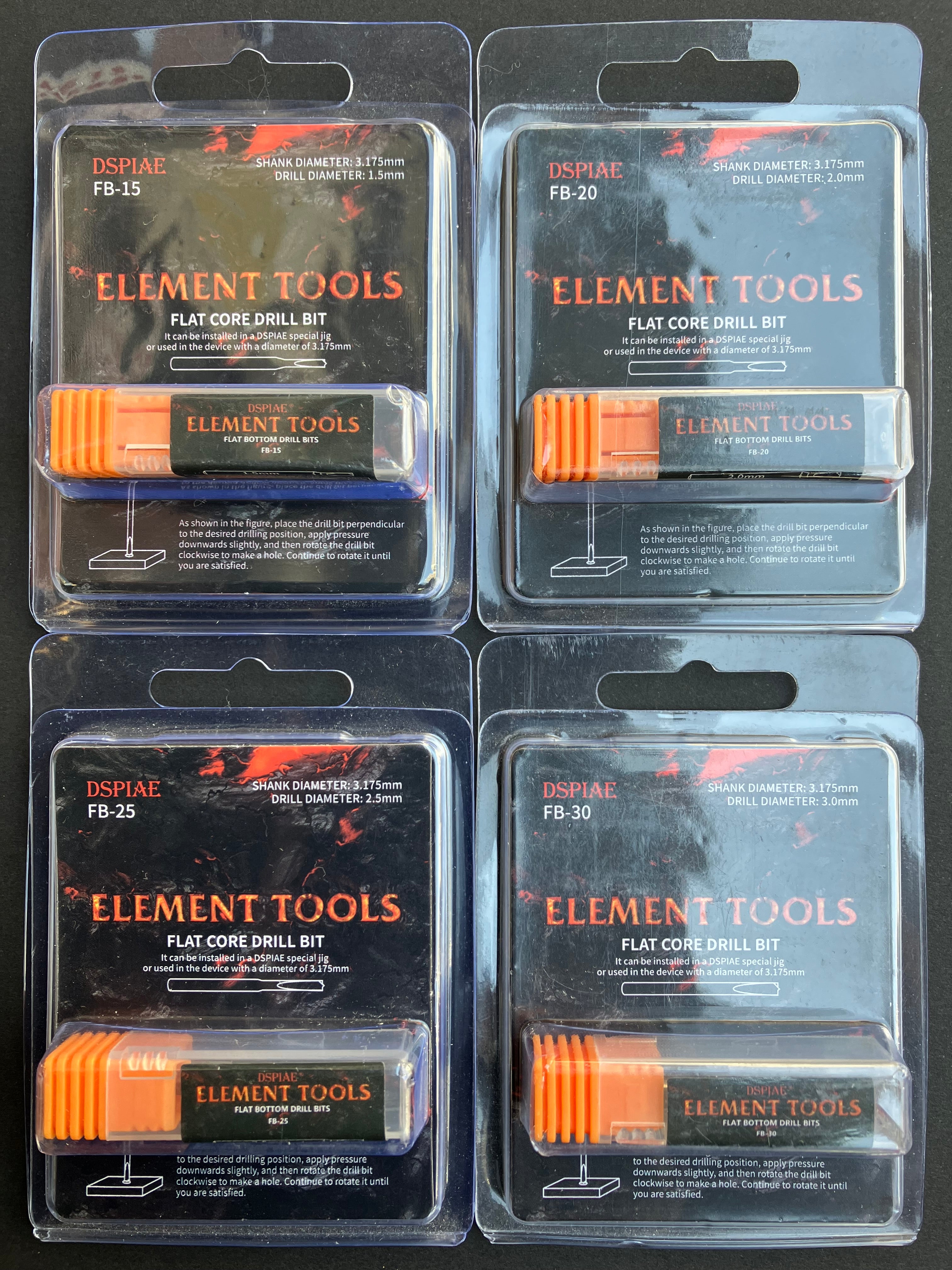 Tungsten Steel Flat Core Drill Bit 精密鎢鋼平心鑽頭 FB