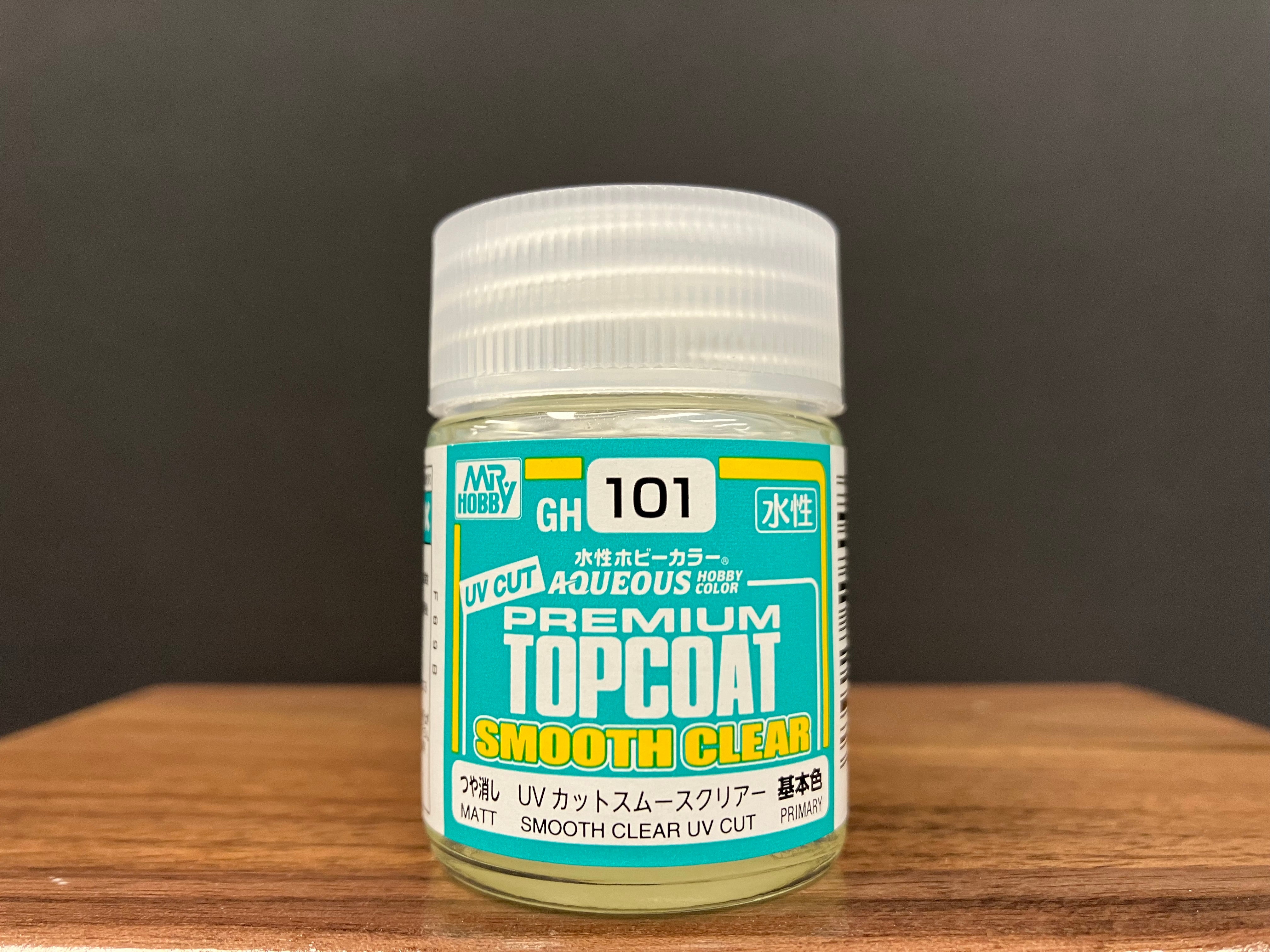 Aqueous Hobby Color: Premium Topcoat Matt Smooth Clear UV Cut 水性漆 ~ 低白化! 抗UV! 超級消光透明光油/保護漆!!! GH101