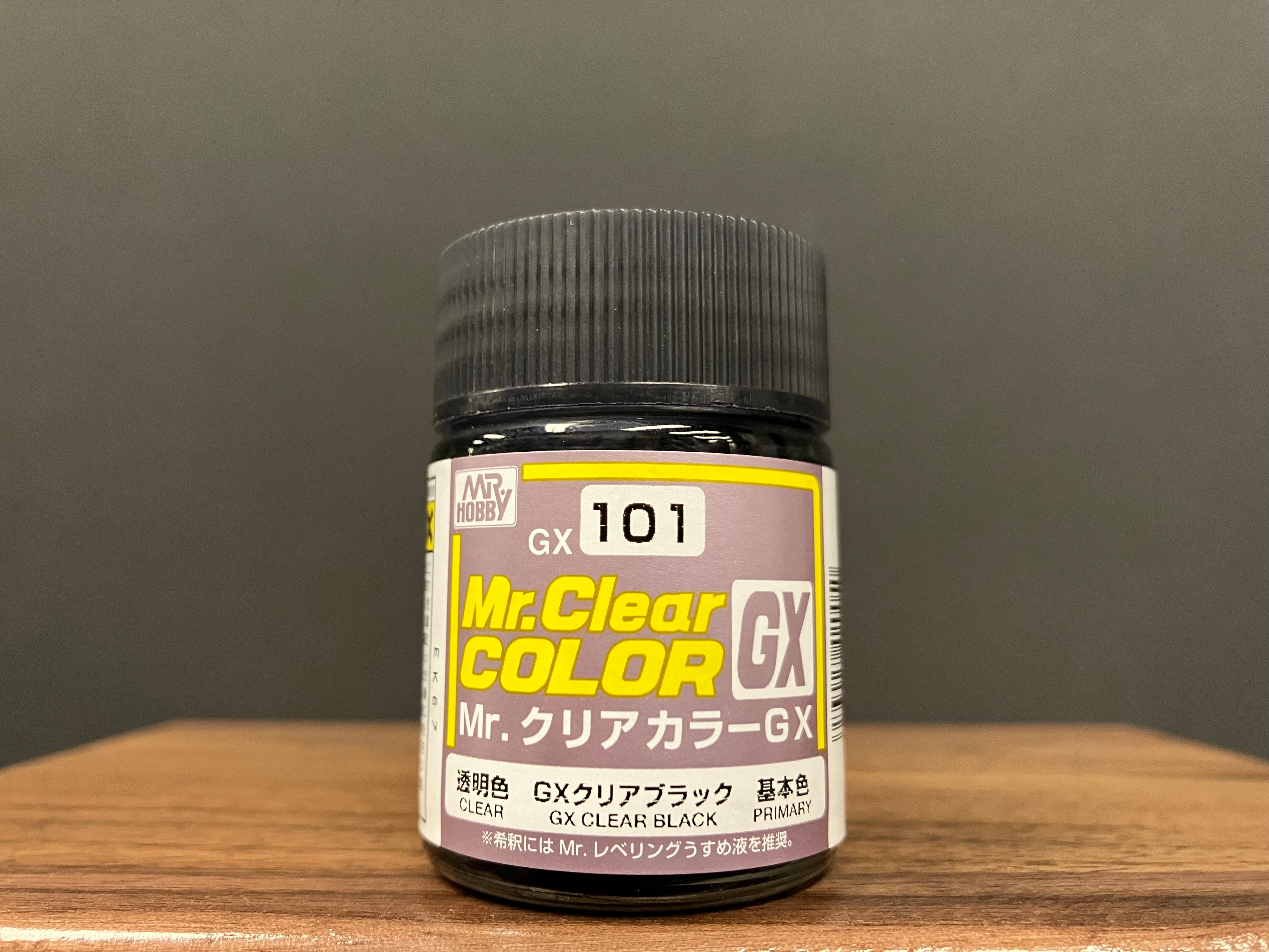 Mr. Clear Color GX Translucent Clear GX Clear Black GX101 透明黑色