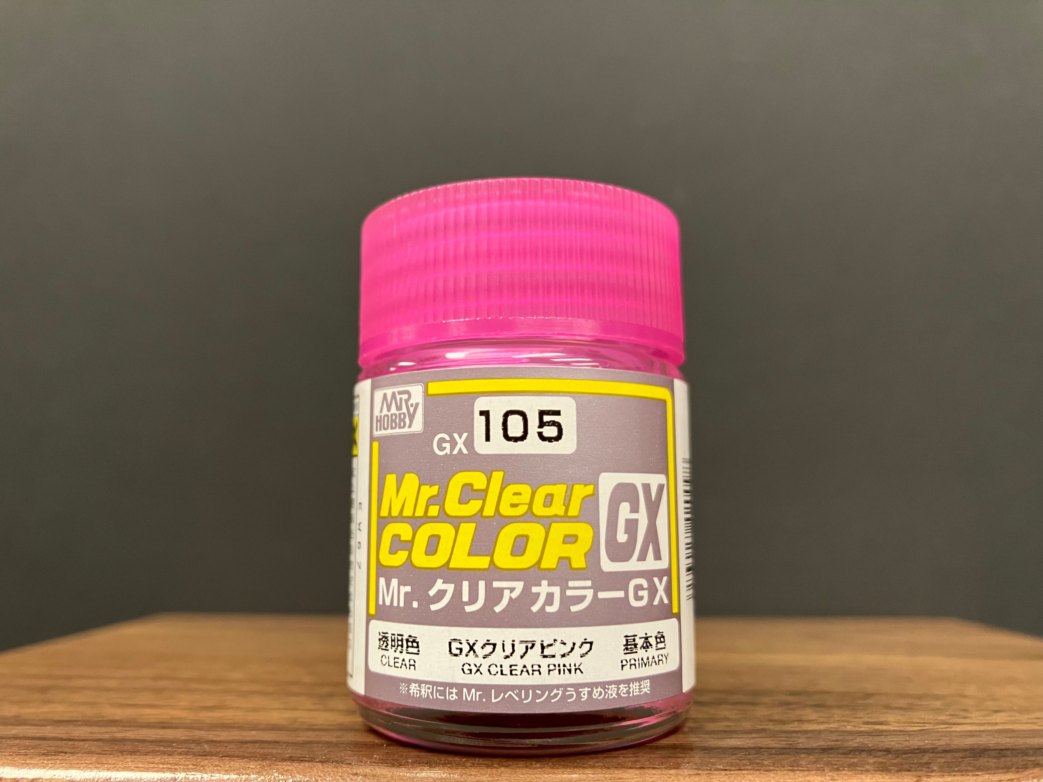 Mr. Clear Color GX Translucent Clear GX Clear Pink GX105 透明粉紅色