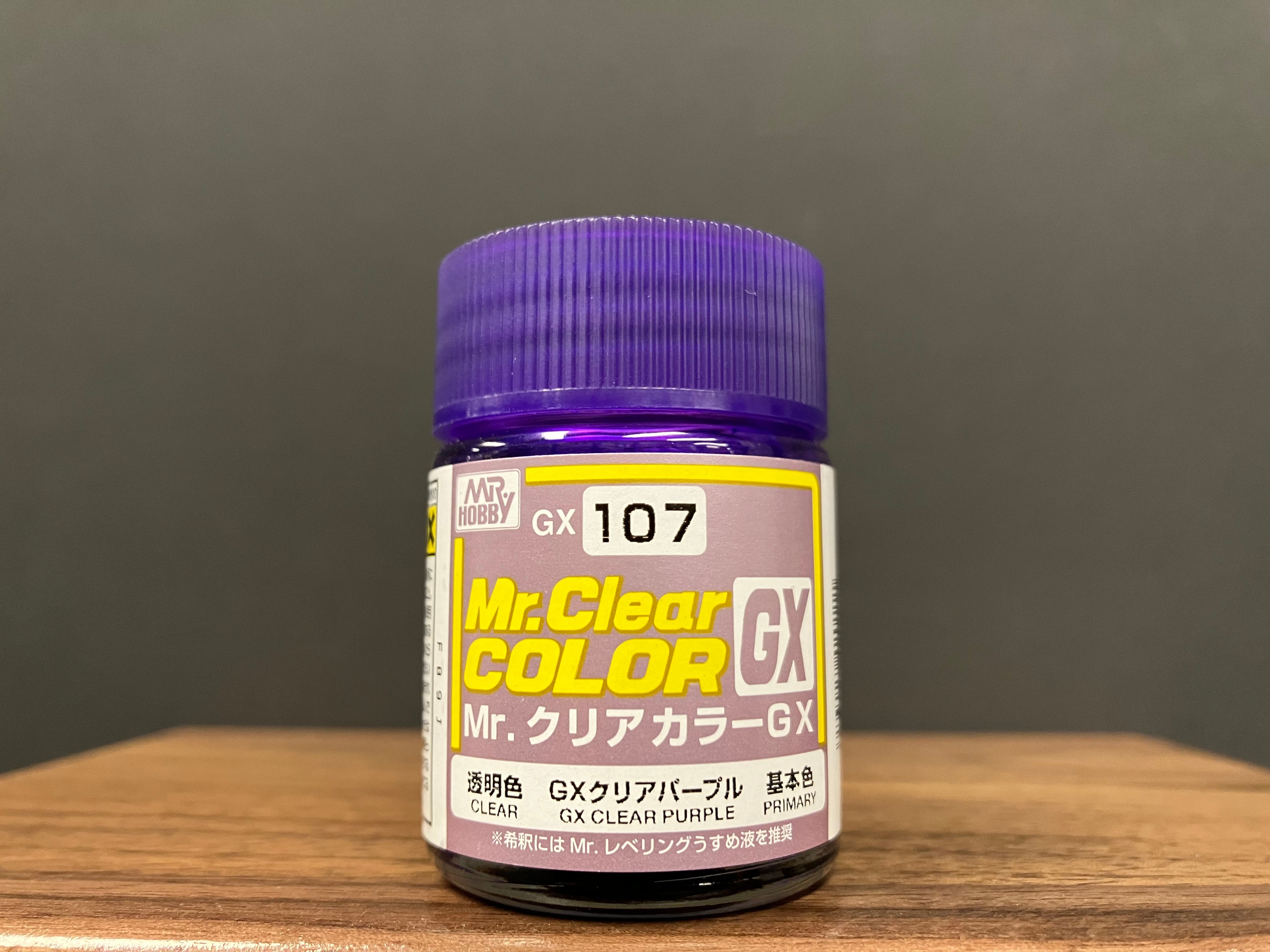 Mr. Clear Color GX Translucent Clear GX Clear Purple GX107 透明紫色