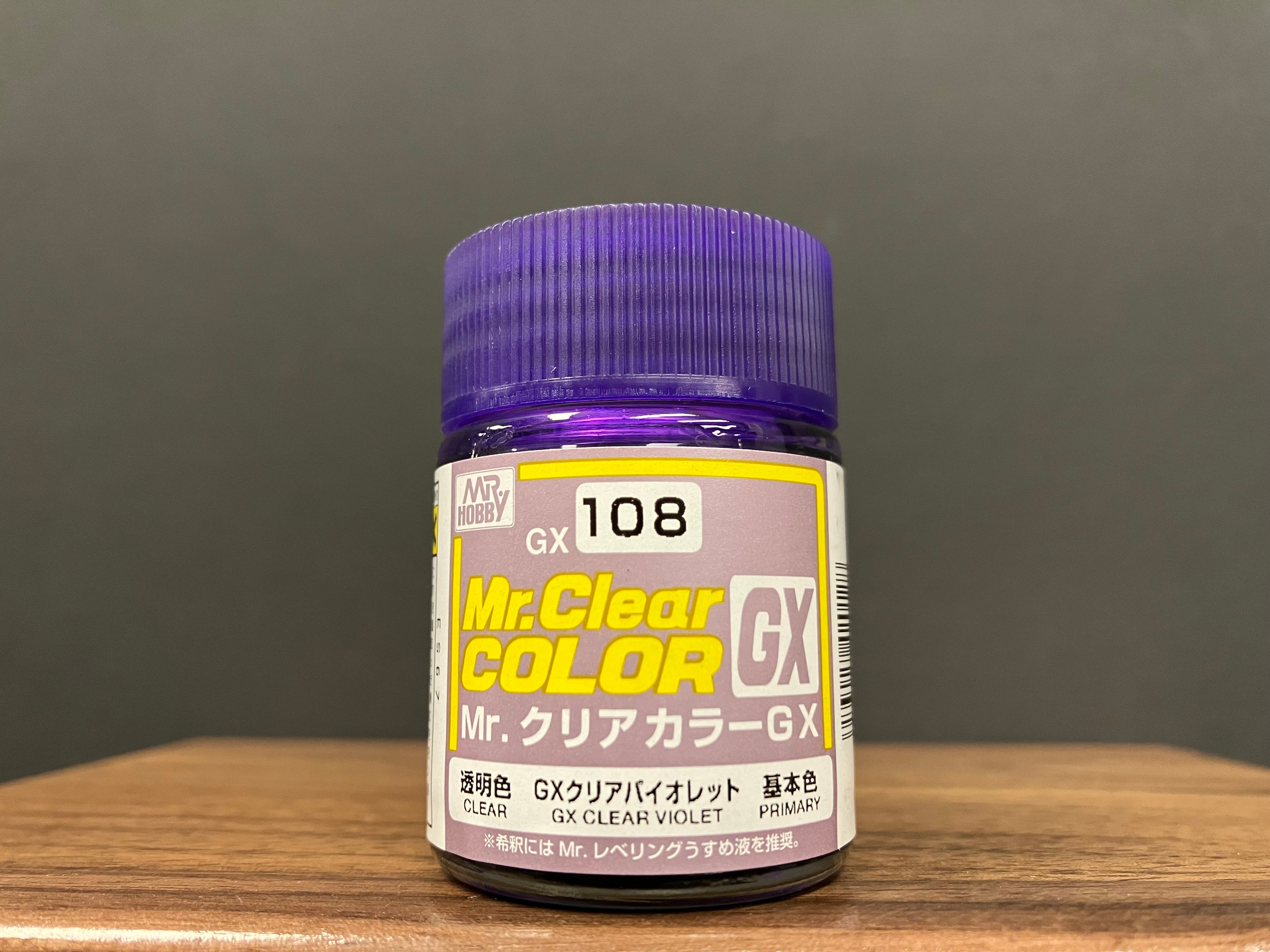 Mr. Clear Color GX Translucent Clear GX Clear Violet GX108 透明紫羅蘭色