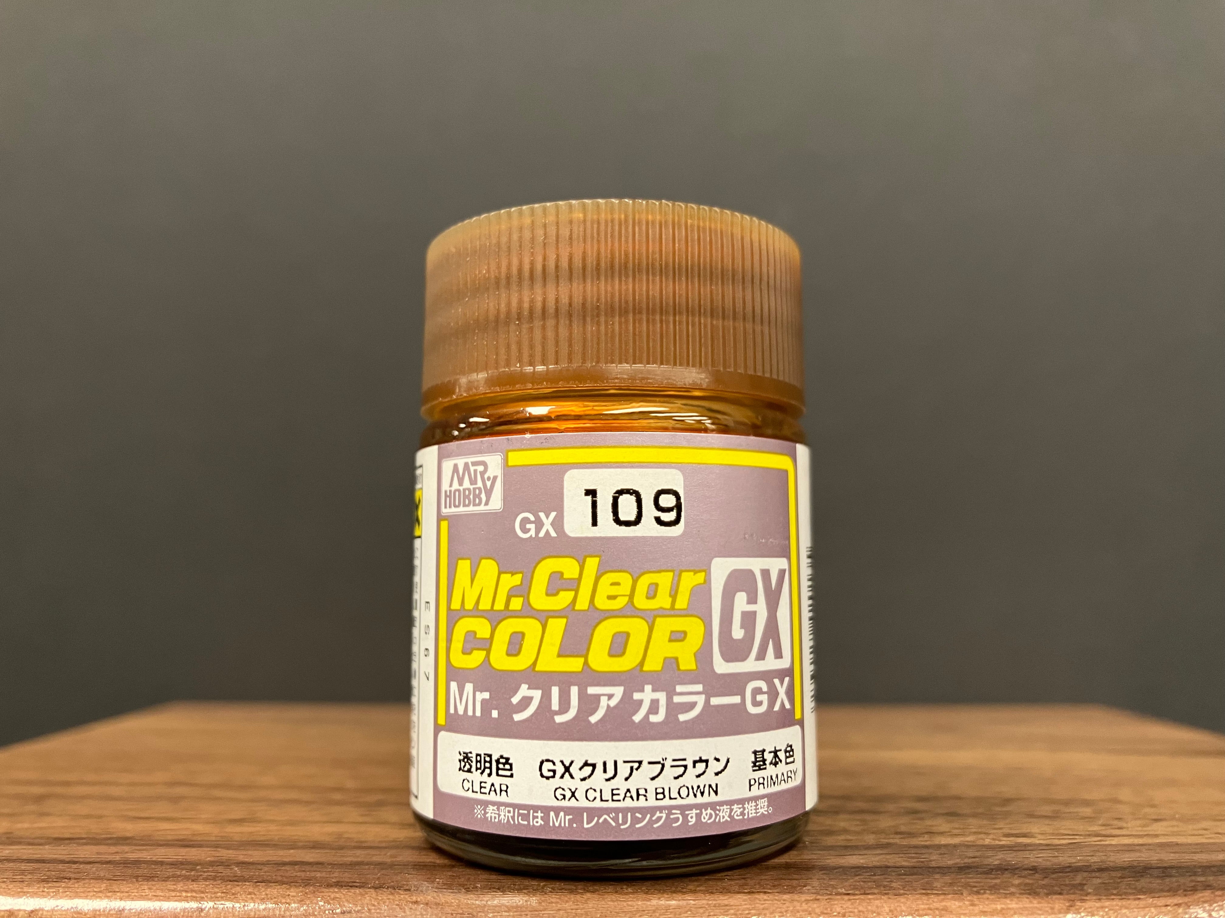 Mr. Clear Color GX Translucent Clear GX Clear Brown GX109 透明棕色