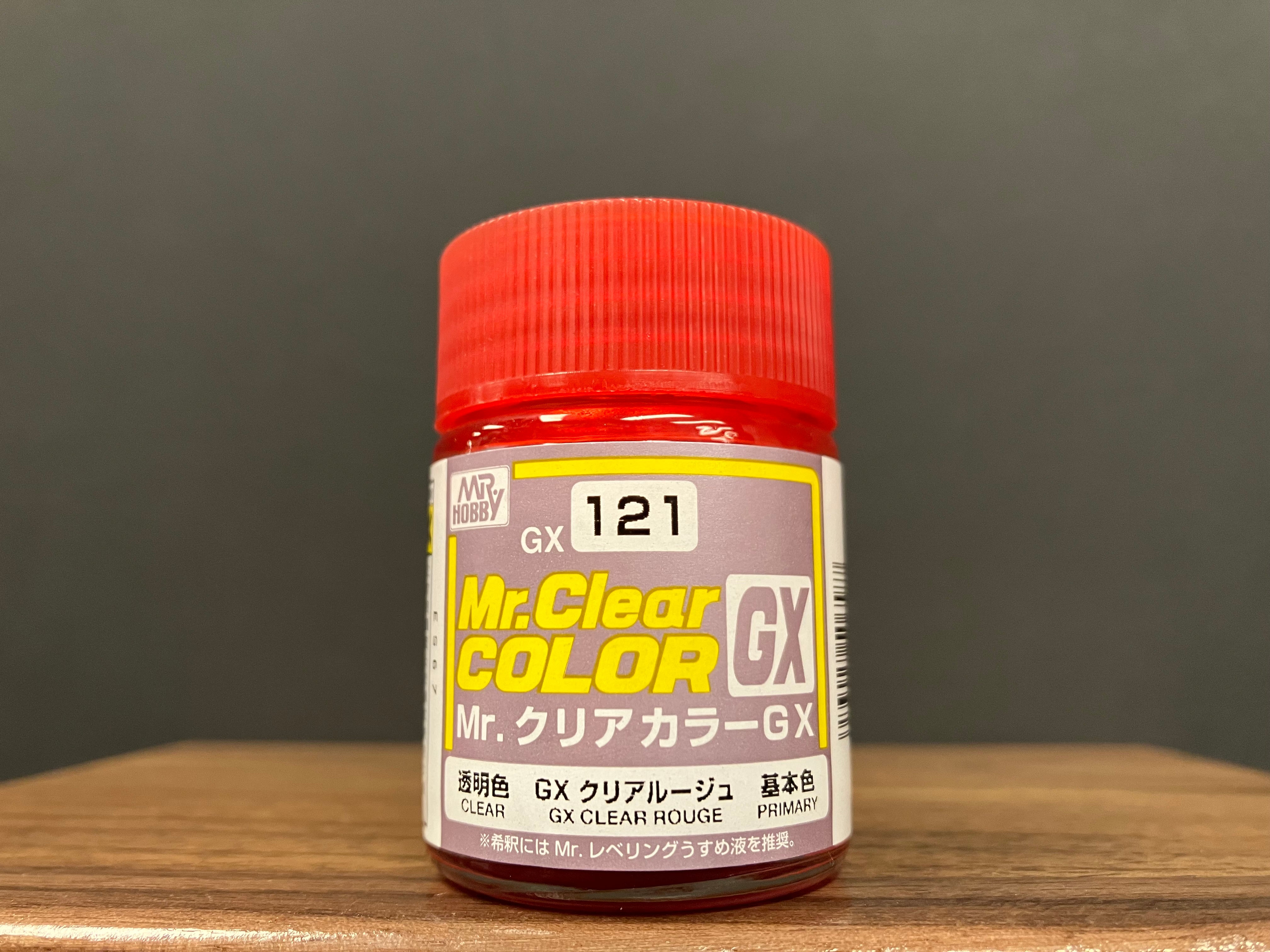 Mr. Clear Color GX Translucent Clear GX Clear Rouge GX121 透明胭脂紅色