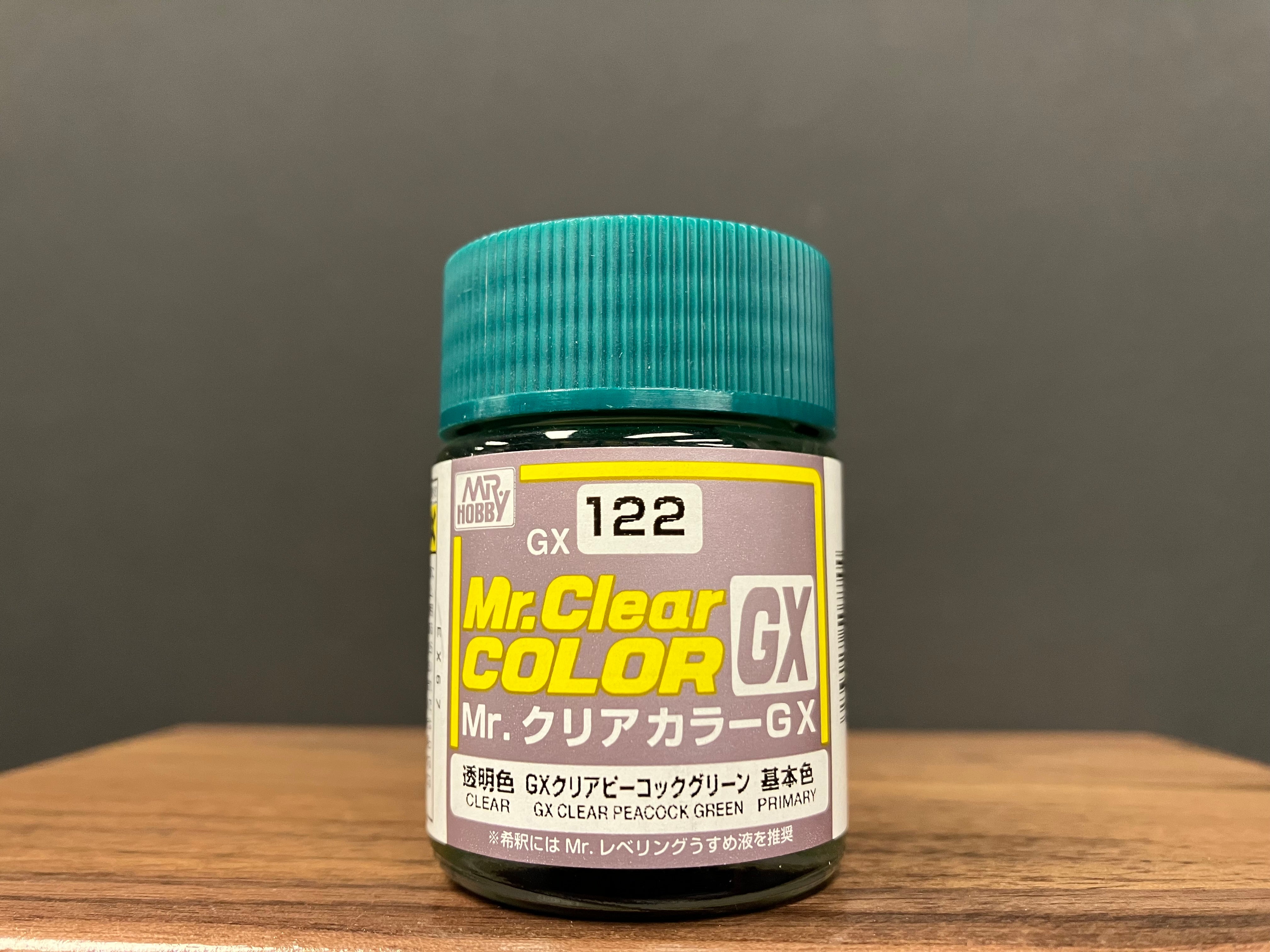 Mr. Clear Color GX Translucent Clear GX Clear Peacock Green GX12 透明孔雀綠色