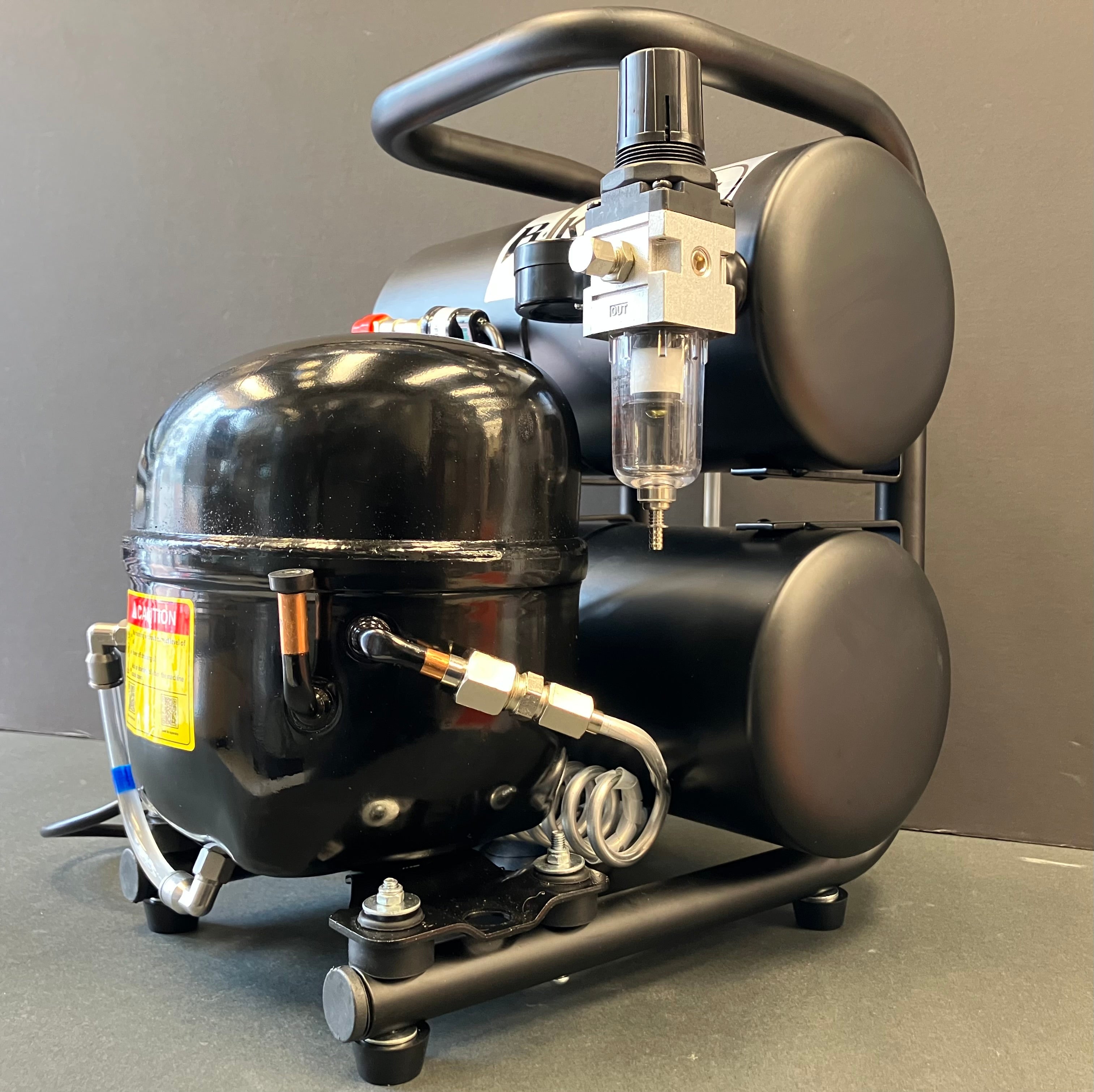Super Silent Air Compressor ~ Black Knight Signature Black Version HO-826