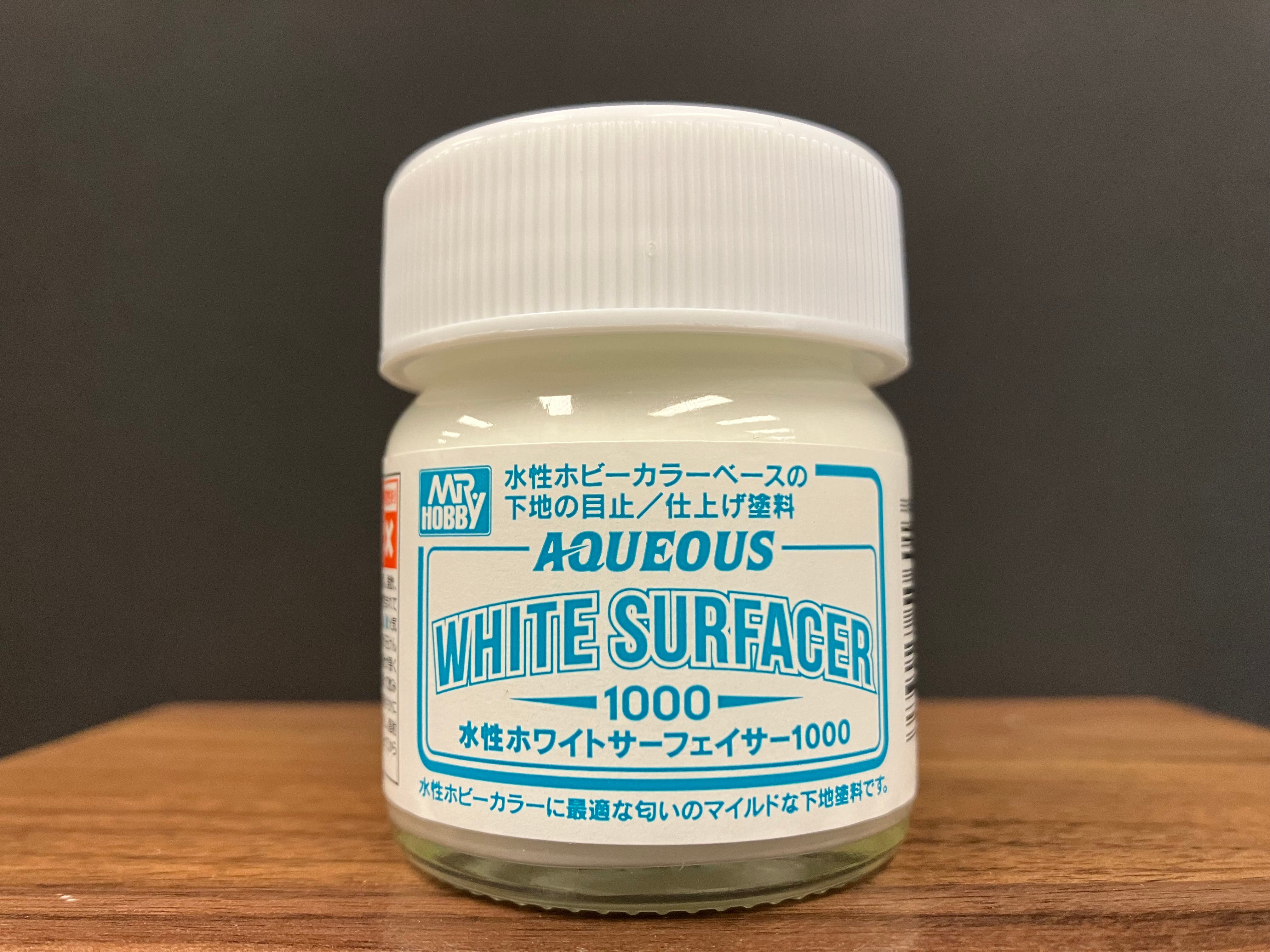 Aqueous White Surfacer 1000 Bottle Type HSF02 [Water Based]