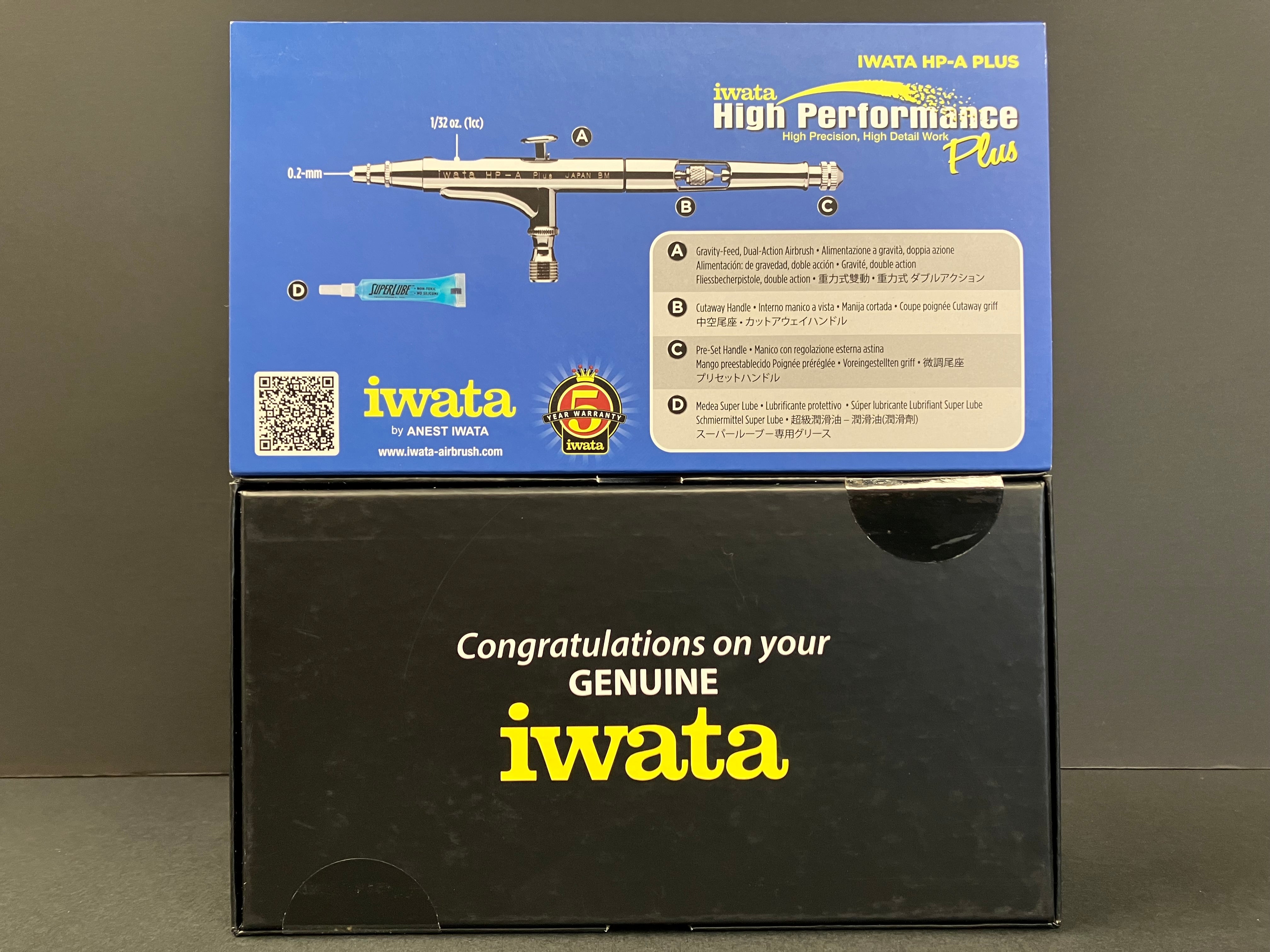 High Performance HP-A Plus Gravity Feed 0.2 mm Dual Action Airbrush HP-AP H 1001