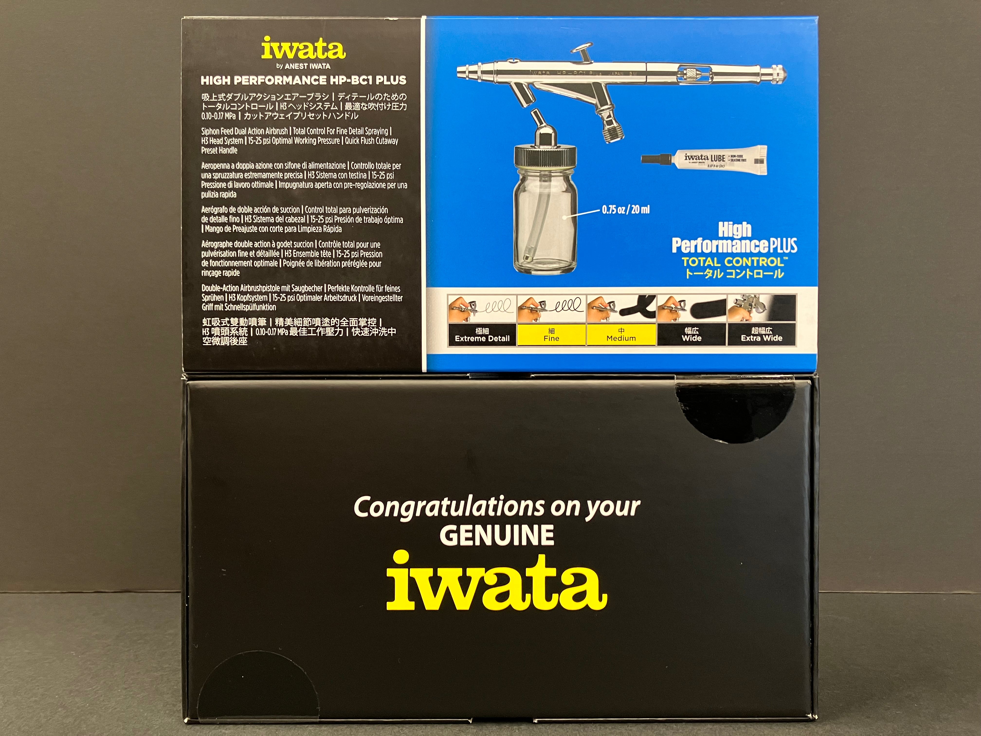 High Performance HP-BC1 Plus Siphon Feed 0.3 mm Dual Action Airbrush HP-BC1P H 5001