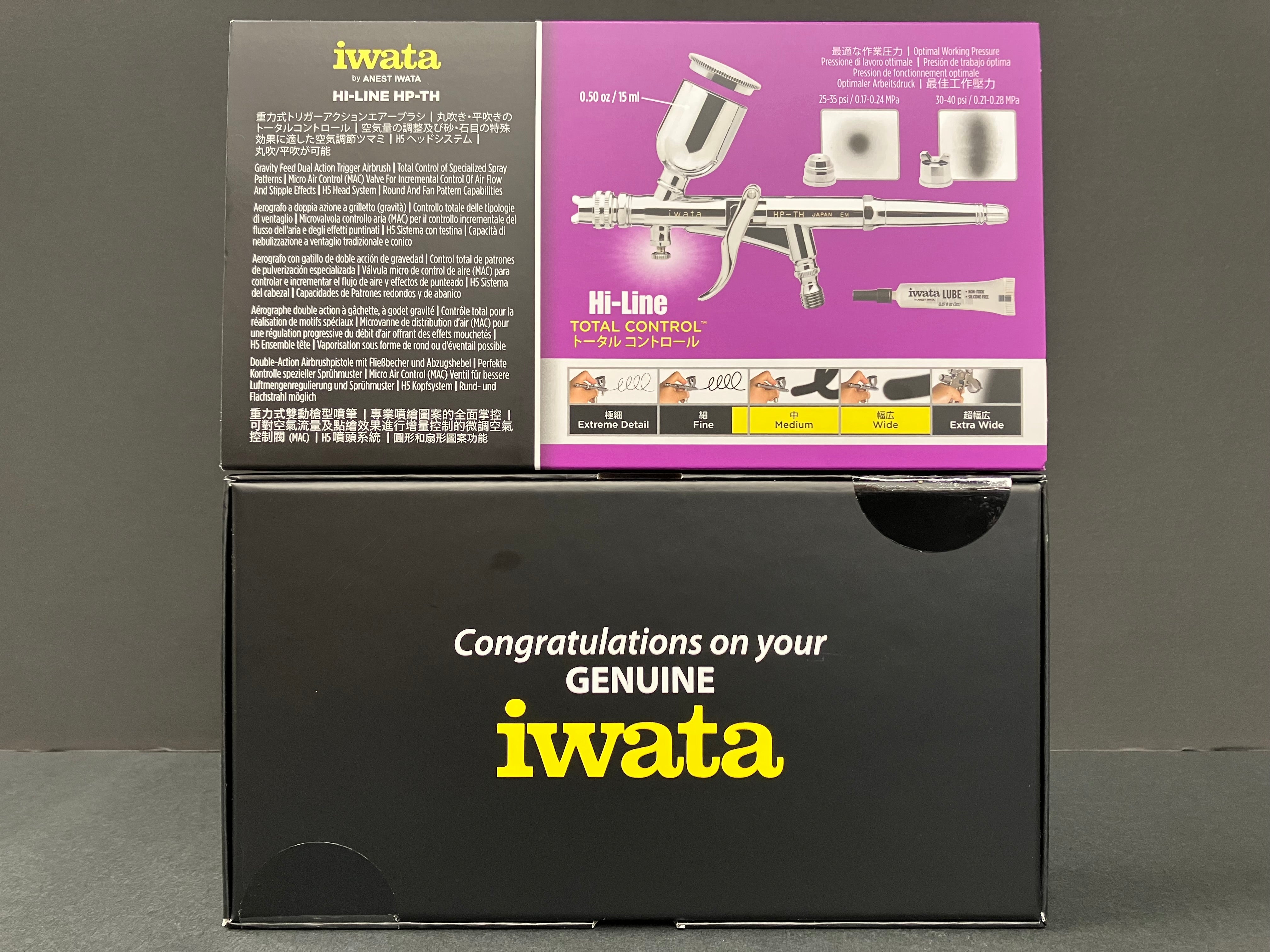Hi-Line HP-TH Gravity Feed 0.5 mm Dual Action Trigger Airbrush H 5200