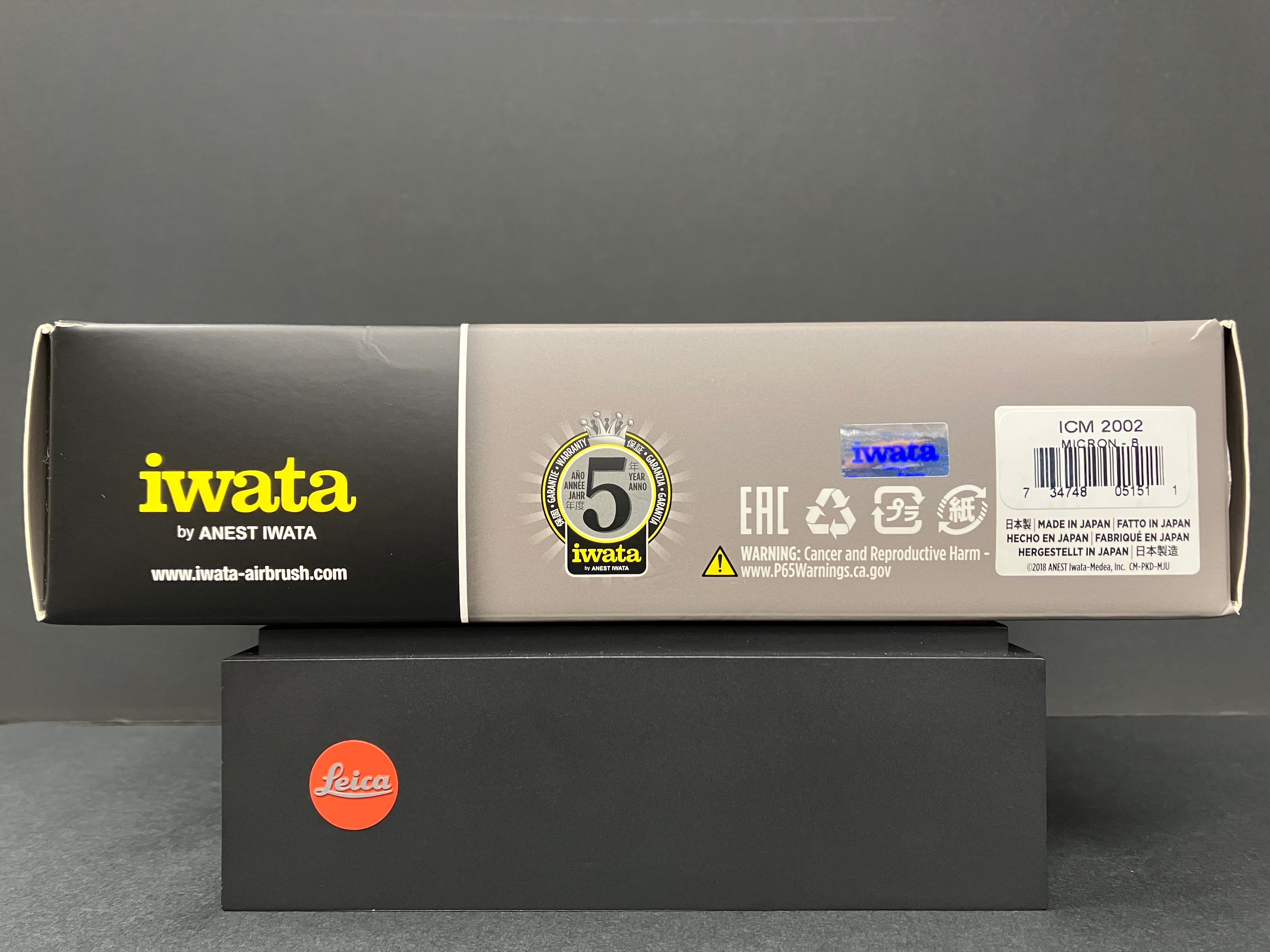 Custom Micron CM-B Gravity Feed 0.18 mm Dual Action Airbrush CM-B2 ICM 2002 [新包裝]