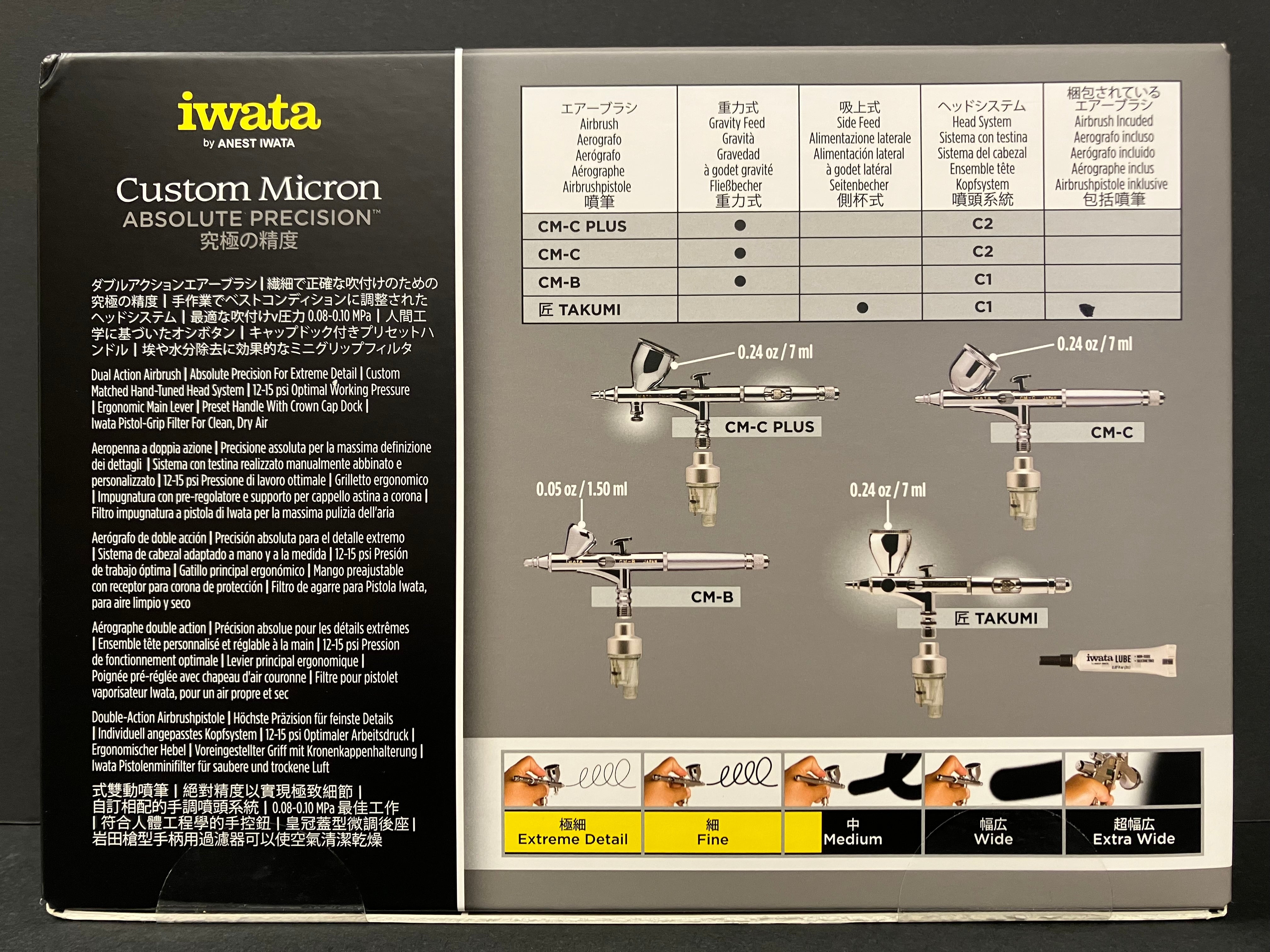 Custom Micron Takumi Side Feed 0.18 mm Dual Action Airbrush 匠 ICM 350T [新包裝]