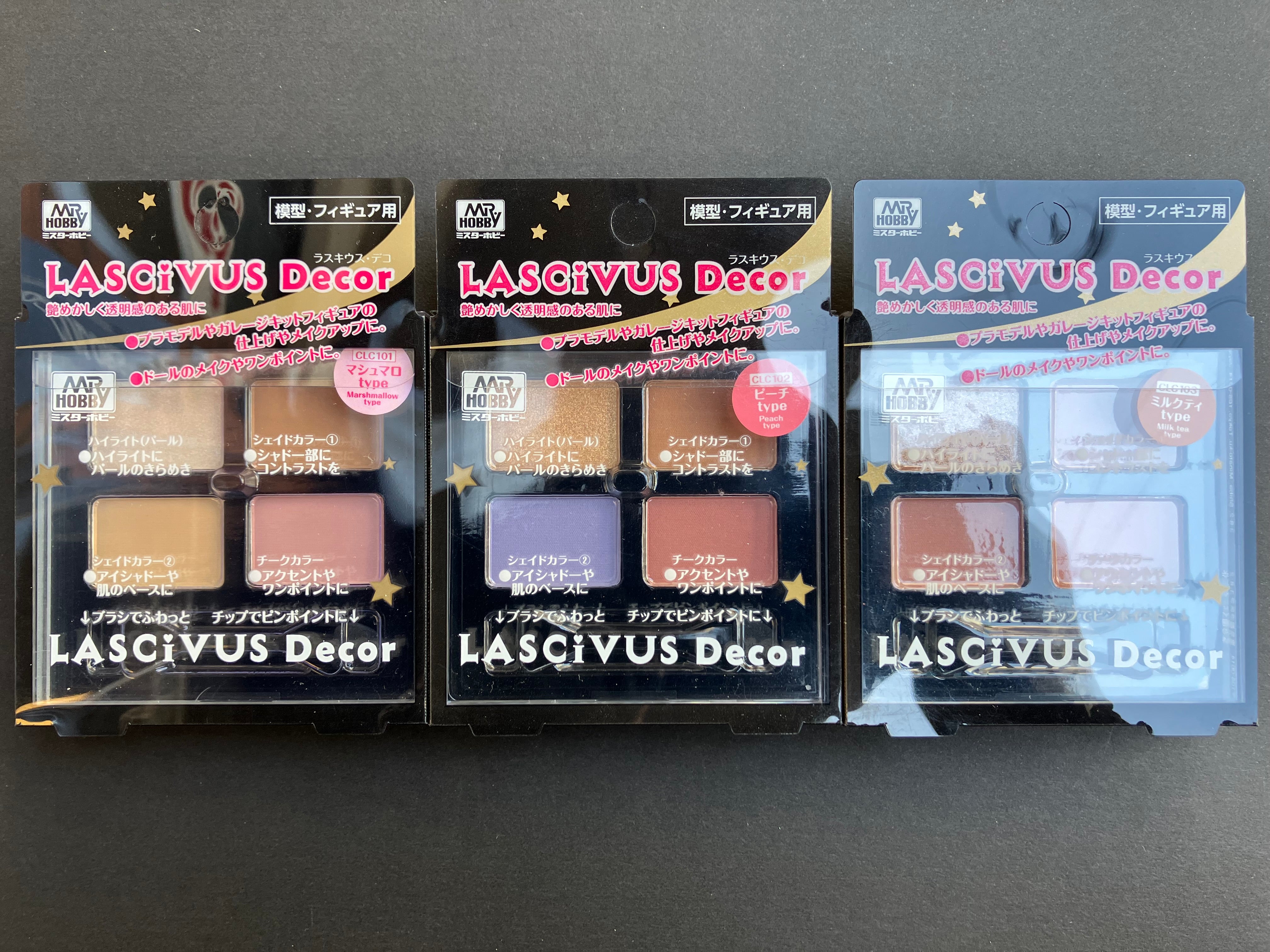 Lascivus Decor for Character Figures & Model Kits [人偶模型專用特效粉盒 - 霜狀粉末質感] CLC101 - CLC103