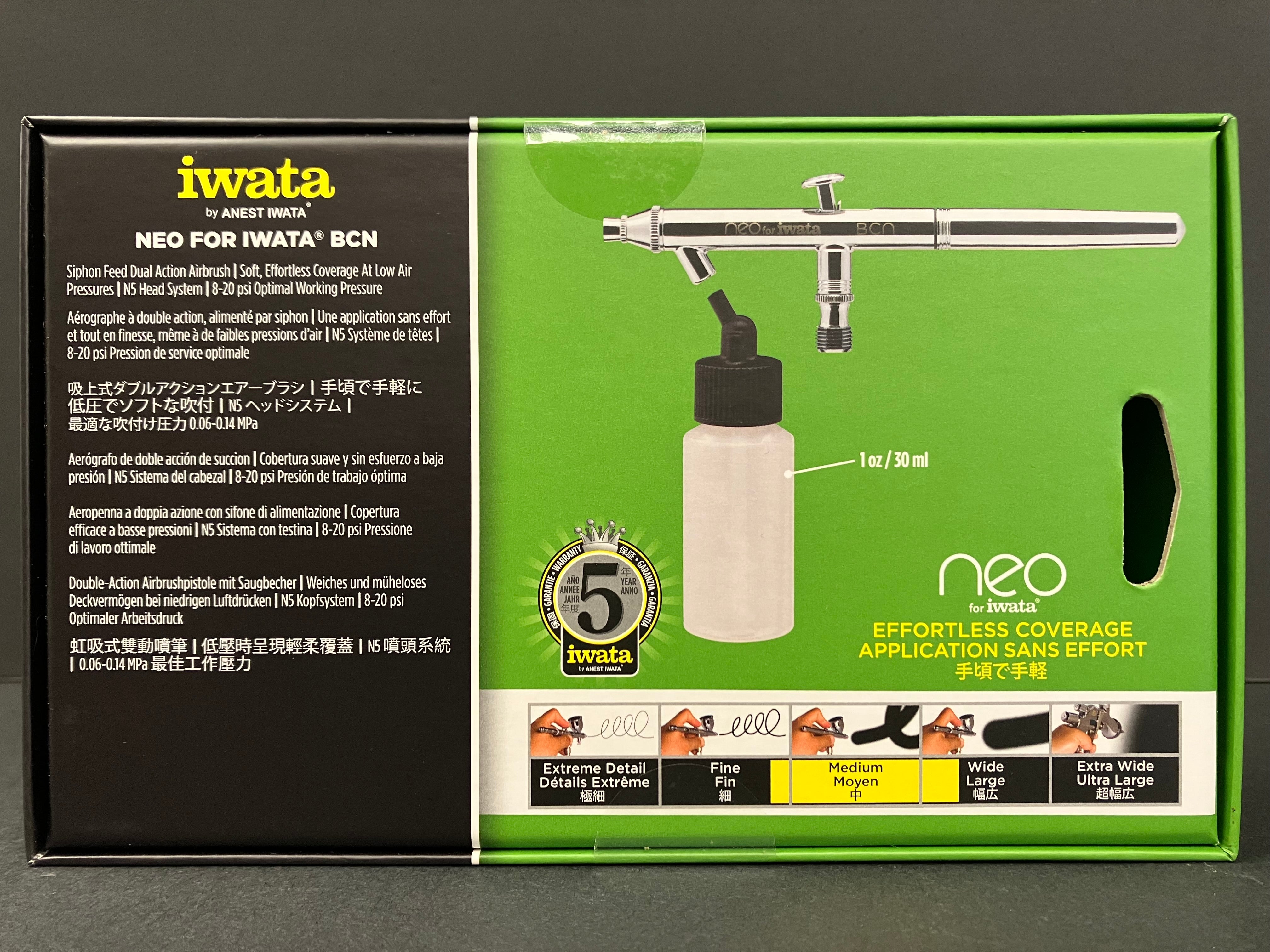 Neo for Iwata BCN Siphon Feed 0.5 mm Dual Action Airbrush HP-BCN N 2000