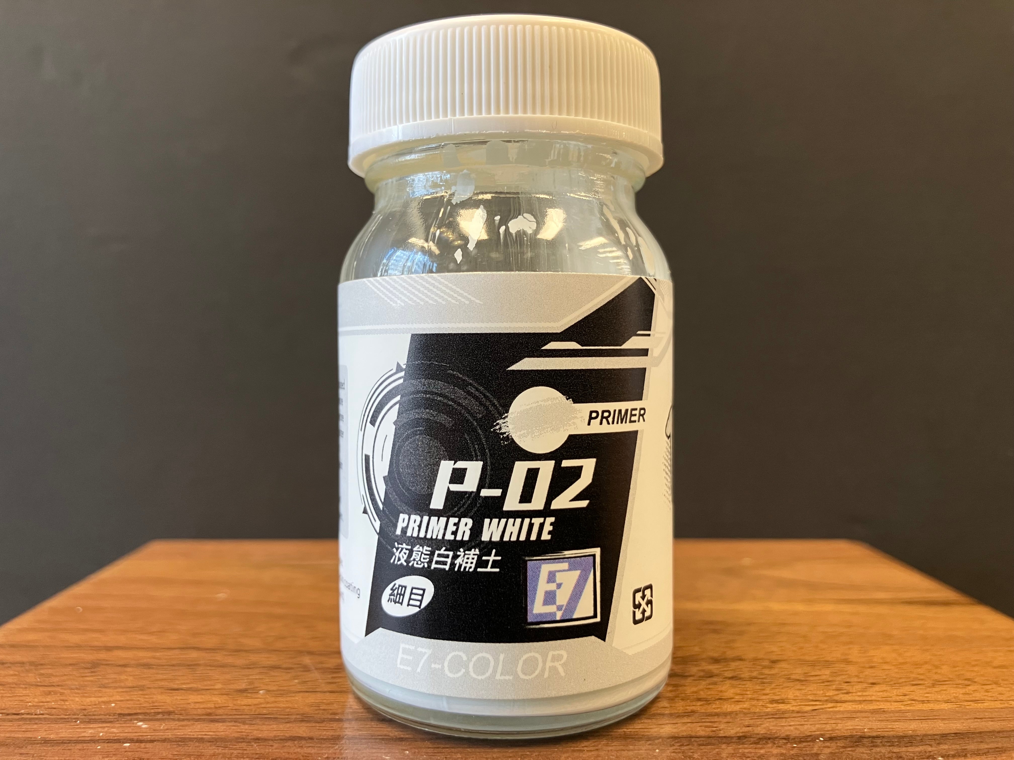 Primer White 液態白補土 [細目] P-02 (50 ml)
