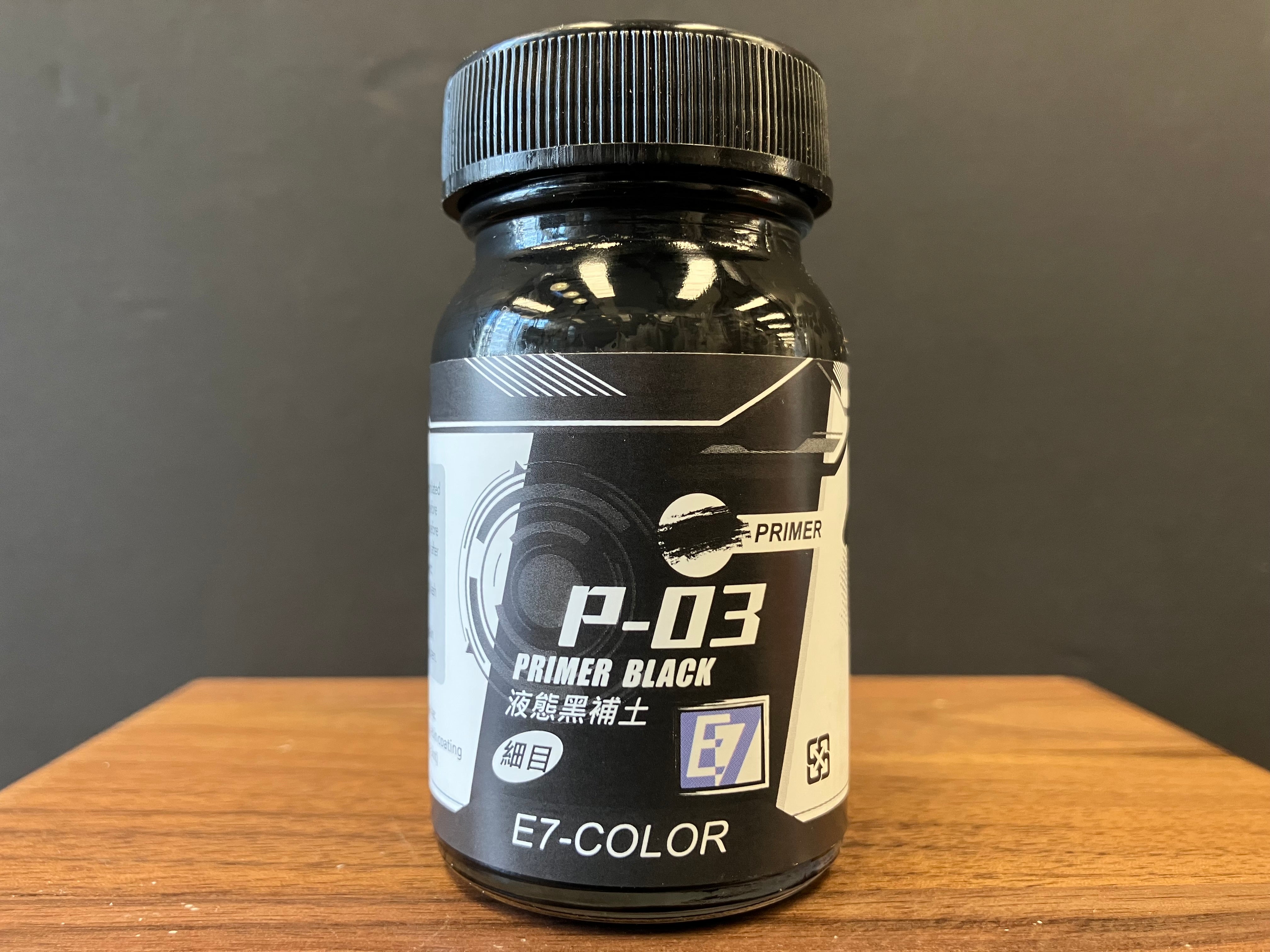 Primer Black 液態黑補土 [細目] P-03 (50 ml)