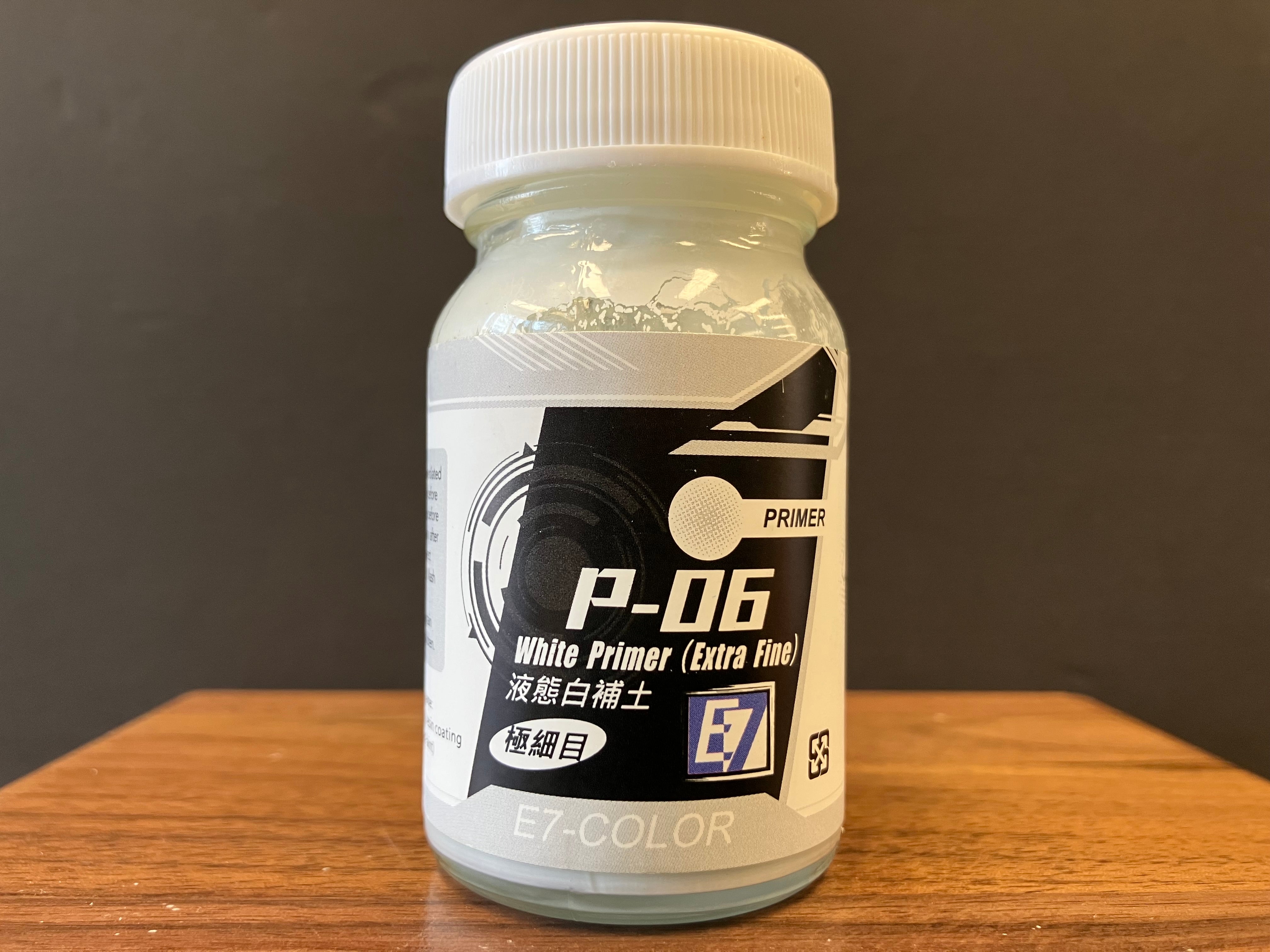 White Primer (Extra Fine) 液態白補土 [極細目] P-06 (50 ml)